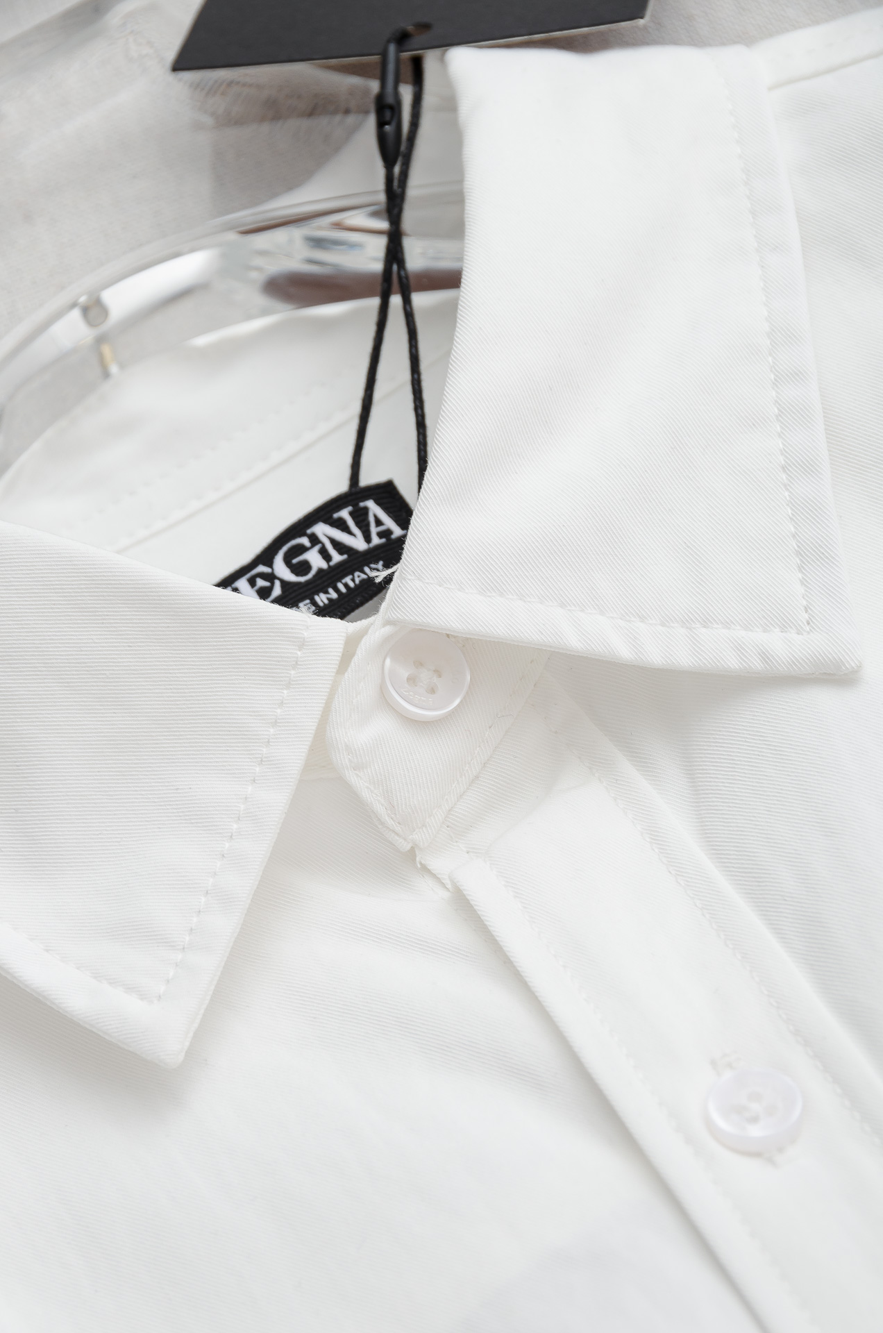 杰尼亚zegna2025最新男士牛津布长袖衬衫，香港贸易公司货，纯正洋行渠道，品相完美如斯，高端意大利原