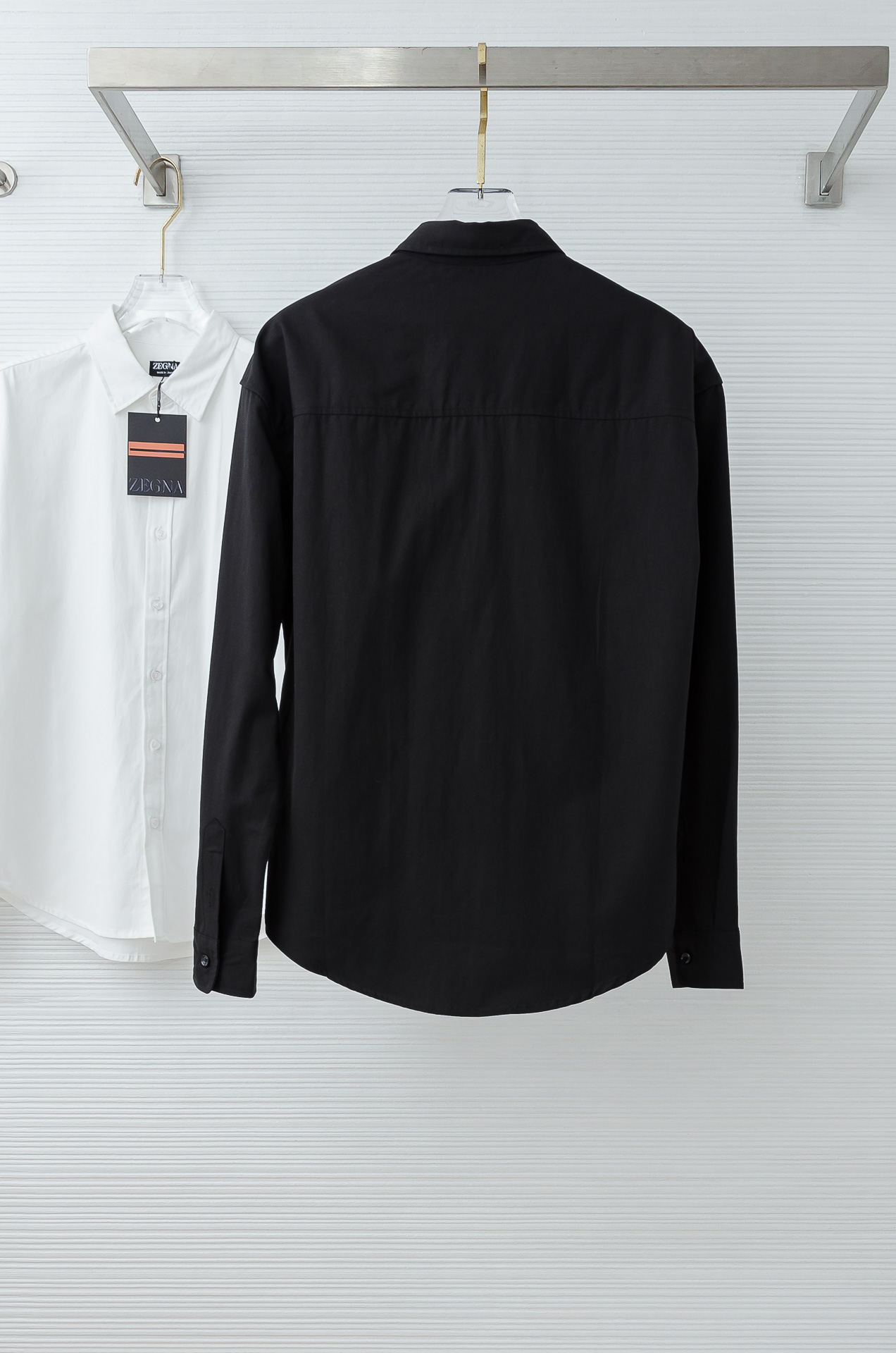 杰尼亚zegna2025最新男士牛津布长袖衬衫，香港贸易公司货，纯正洋行渠道，品相完美如斯，高端意大利原