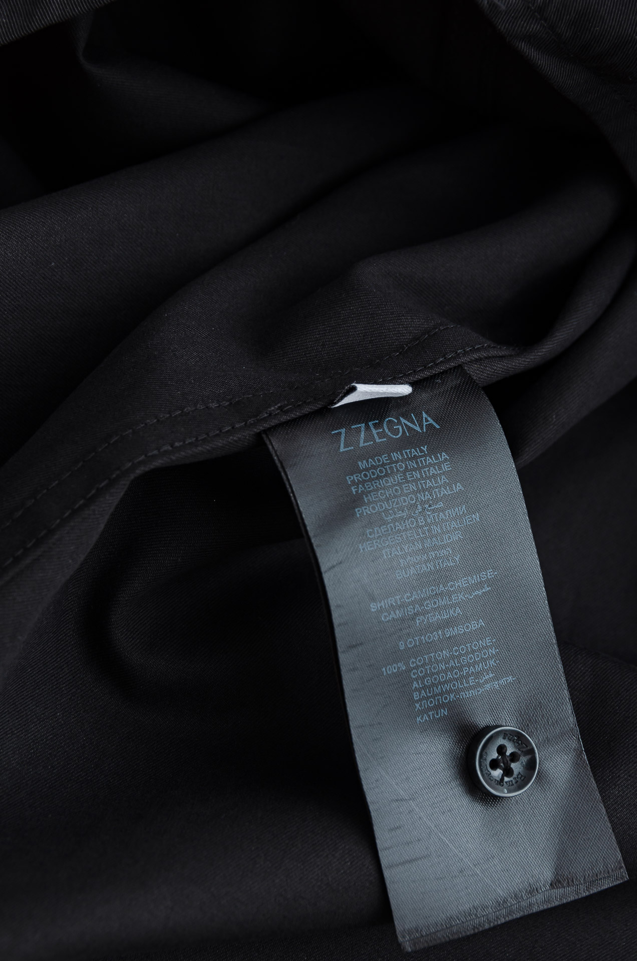 杰尼亚zegna2025最新男士牛津布长袖衬衫，香港贸易公司货，纯正洋行渠道，品相完美如斯，高端意大利原