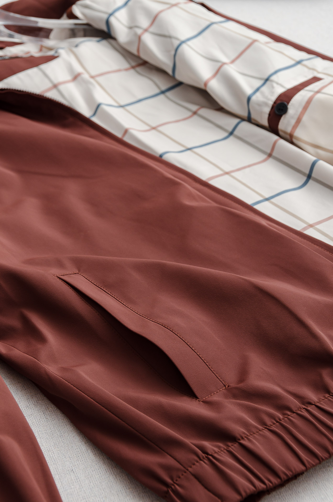 lP🆕 Fw最新高密度三防面料防风防水防撕裂商务休闲男士夹克外套#面料精选客供进口100%聚酯纤维里布：