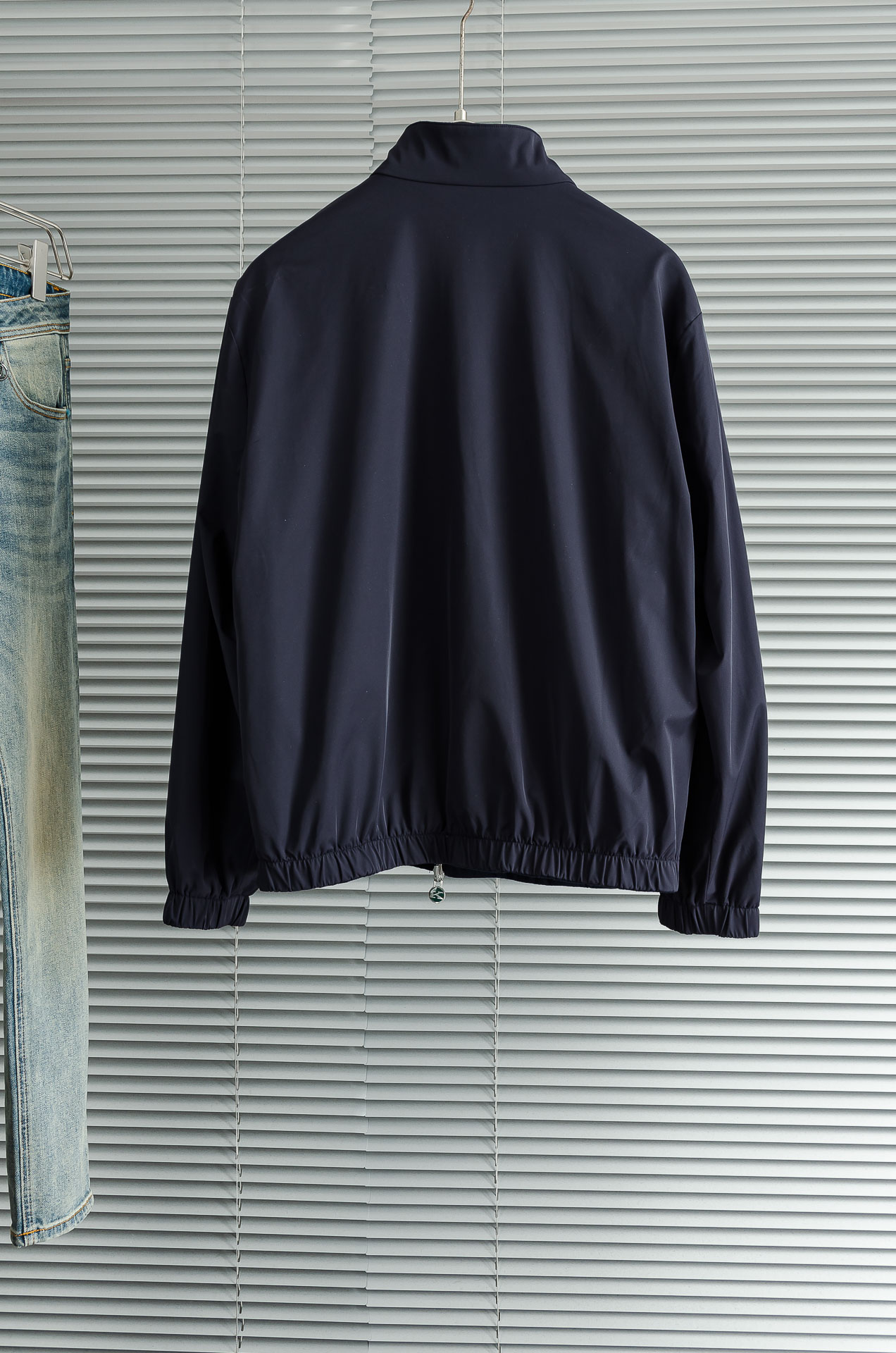 kiton 双面设计A面羊毛+羊绒B面高支高密定织三防面料呈现不同质感风格！双面穿立领夹克外套#采用双面