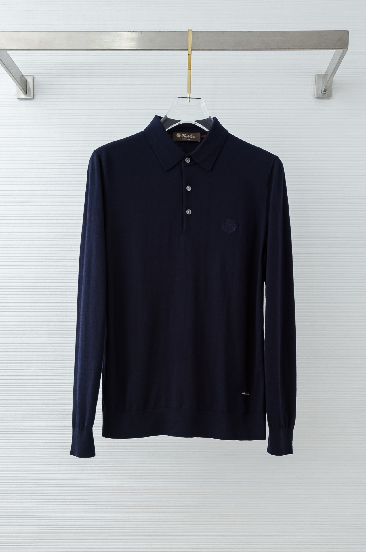 lP🆕 FW进口羊毛混纺面料男士翻领长袖毛衫#采用:46.3%腈纶+20%棉+16.9%锦纶+14.7%