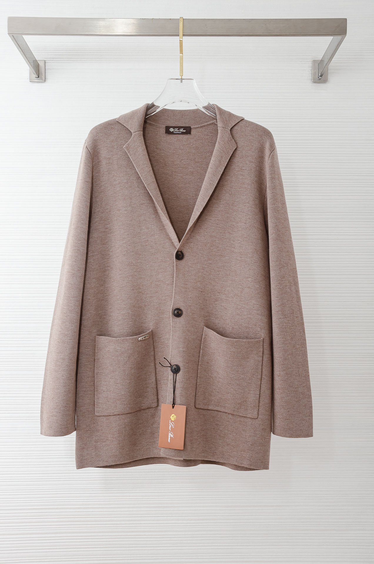 Loro*Piana 2025//秋冬新品高端品质顶级版本 ！男士高端简约羊绒羊毛混纺中长款开衫毛衣/羊