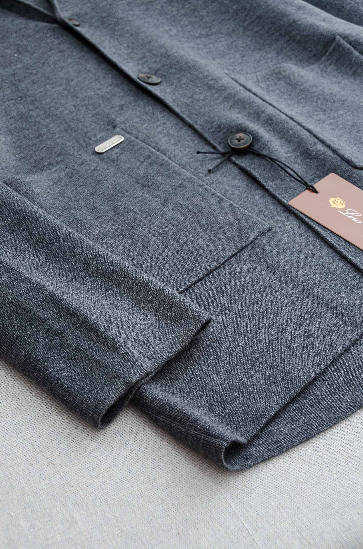 Loro*Piana 2025//秋冬新品高端品质顶级版本 ！男士高端简约羊绒羊毛混纺中长款开衫毛衣/羊