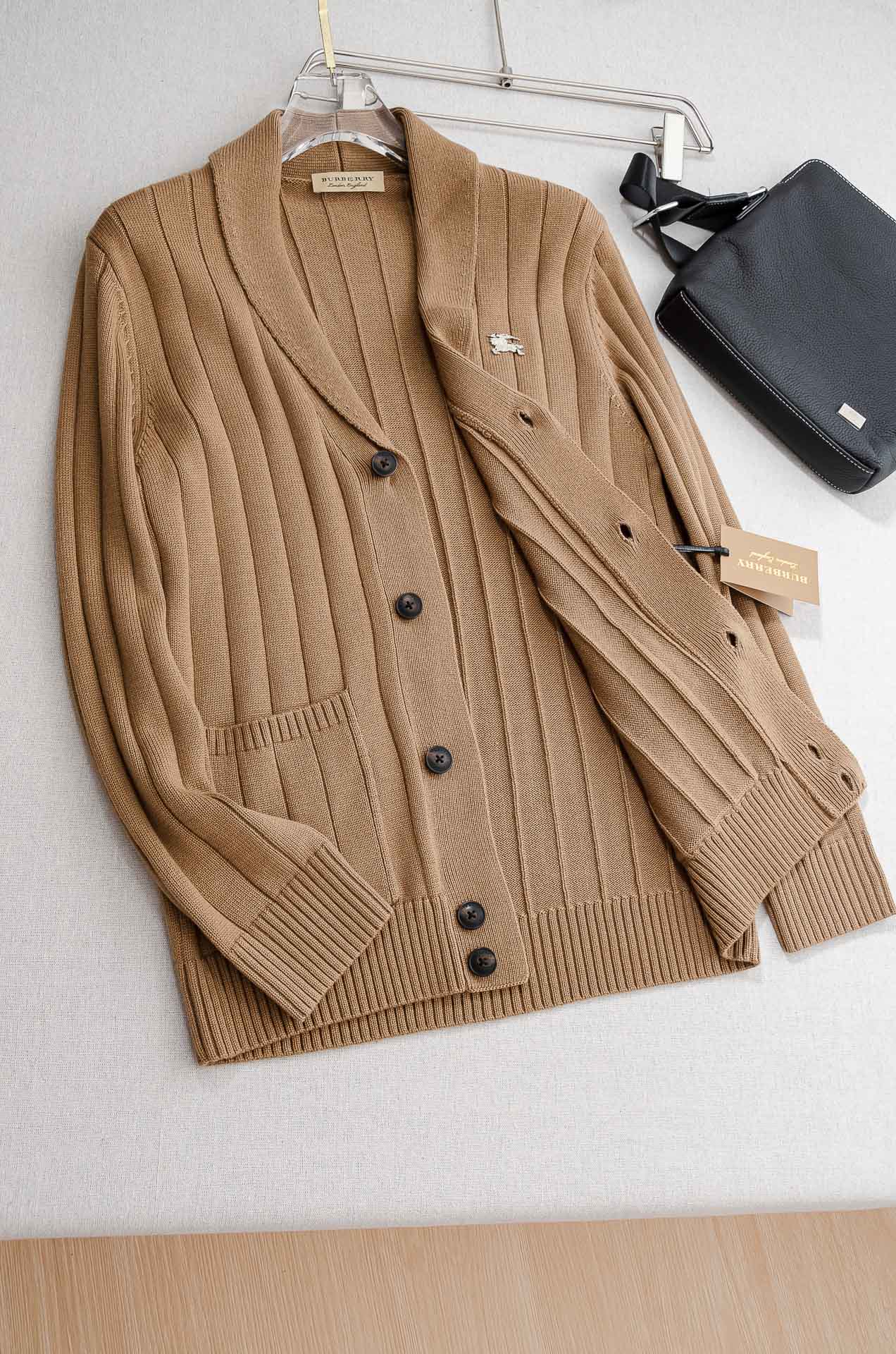 BUR＊BERRY巴宝＊莉25FW高端品质顶级版本 ！男士高端简约羊绒羊毛混纺开衫毛衣/羊毛衫#25年F