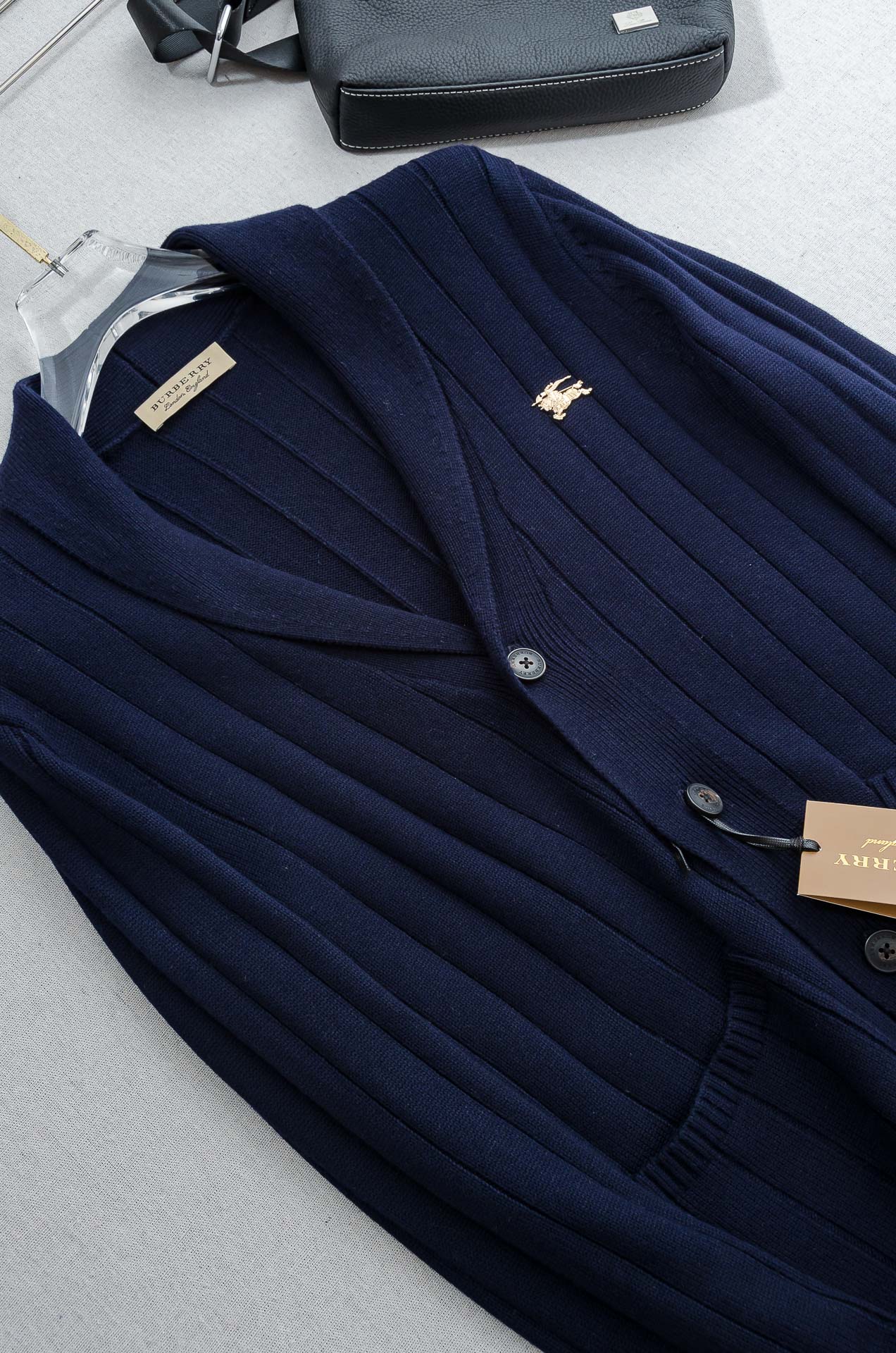 BUR＊BERRY巴宝＊莉25FW高端品质顶级版本 ！男士高端简约羊绒羊毛混纺开衫毛衣/羊毛衫#25年F