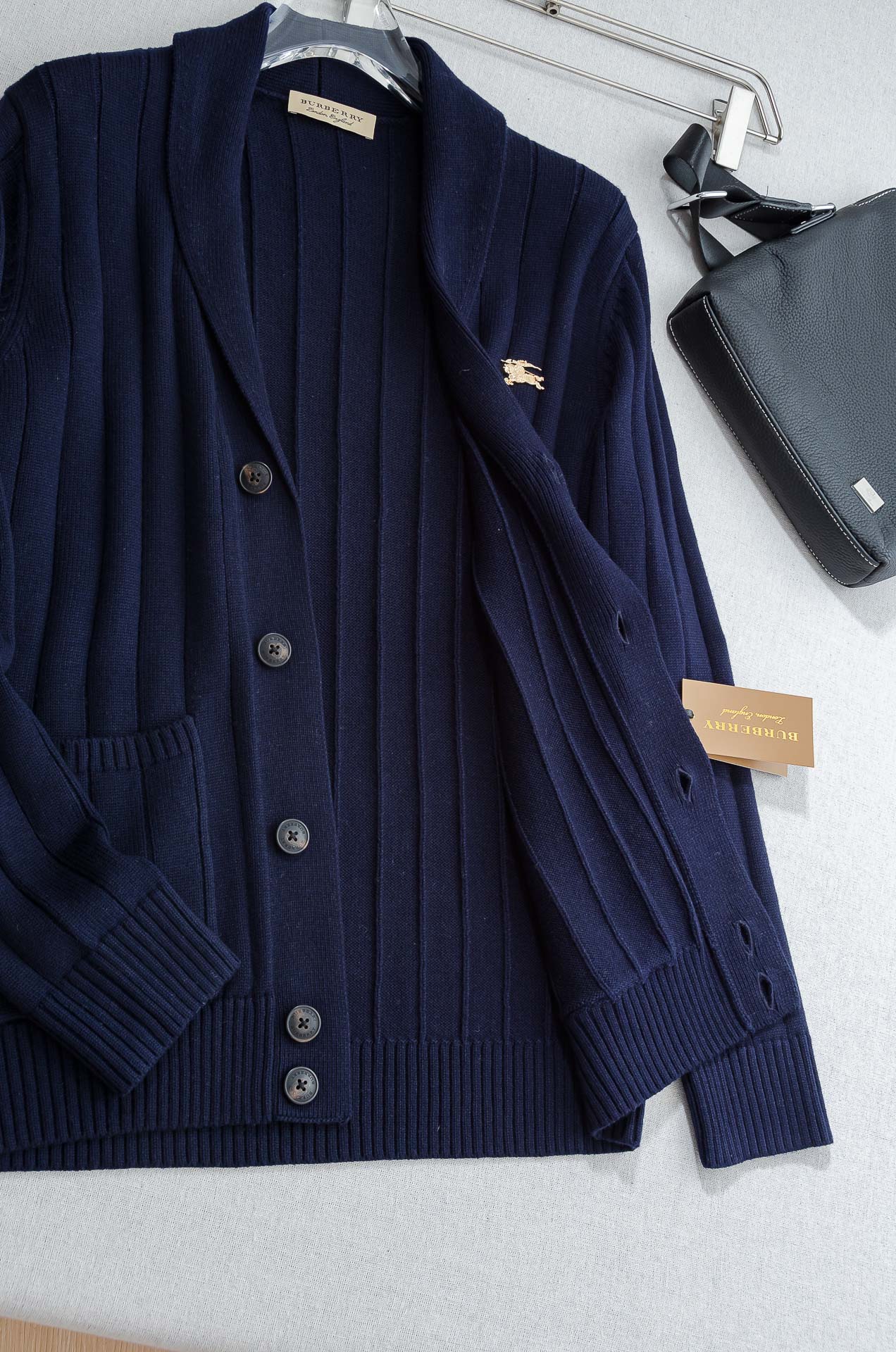 BUR＊BERRY巴宝＊莉25FW高端品质顶级版本 ！男士高端简约羊绒羊毛混纺开衫毛衣/羊毛衫#25年F