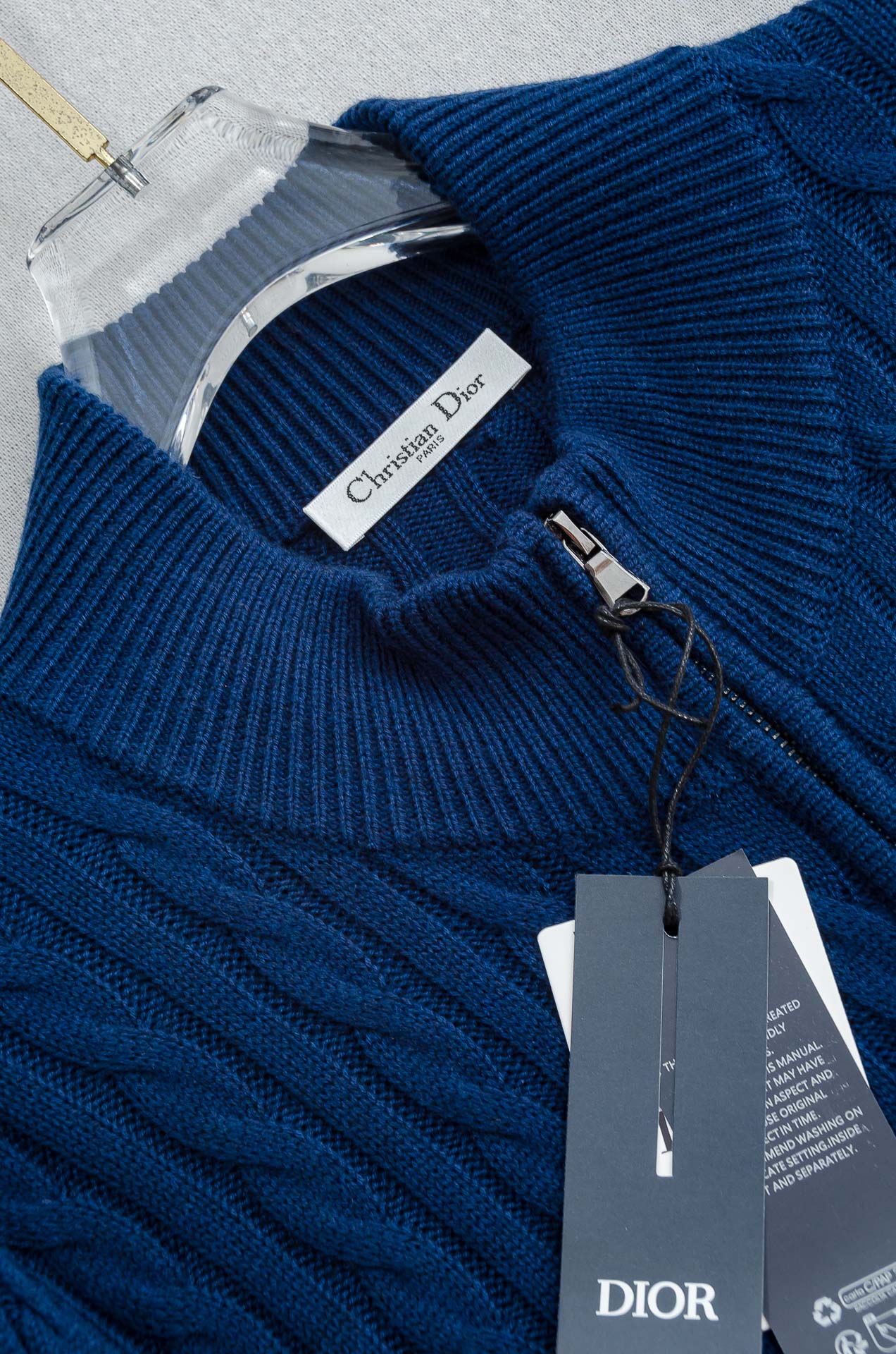 Di＊or 迪/奥 2025FW秋冬新品高端品质顶级版本 ！男士高端简约羊绒羊毛混纺开衫毛衣/羊毛衫# 