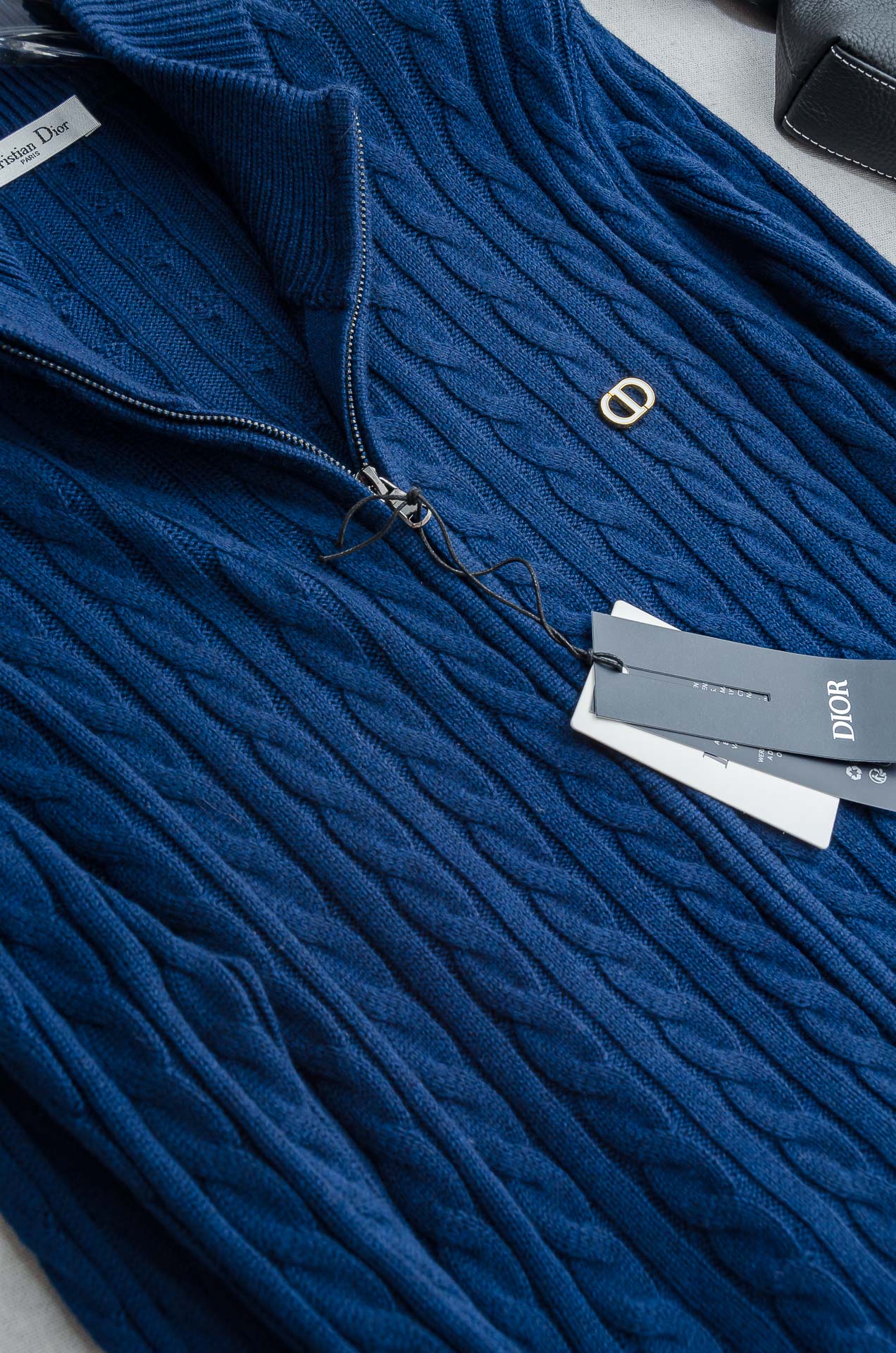 Di＊or 迪/奥 2025FW秋冬新品高端品质顶级版本 ！男士高端简约羊绒羊毛混纺开衫毛衣/羊毛衫# 