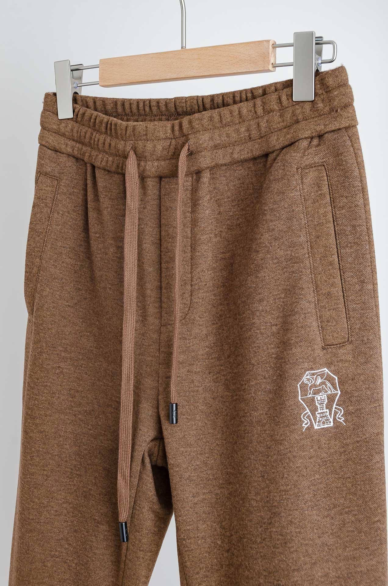 ☀️☀️Brun*ello Cucin*elli 2025FW 松紧腰羊毛混纺休闲裤#适度量感的微廓版型