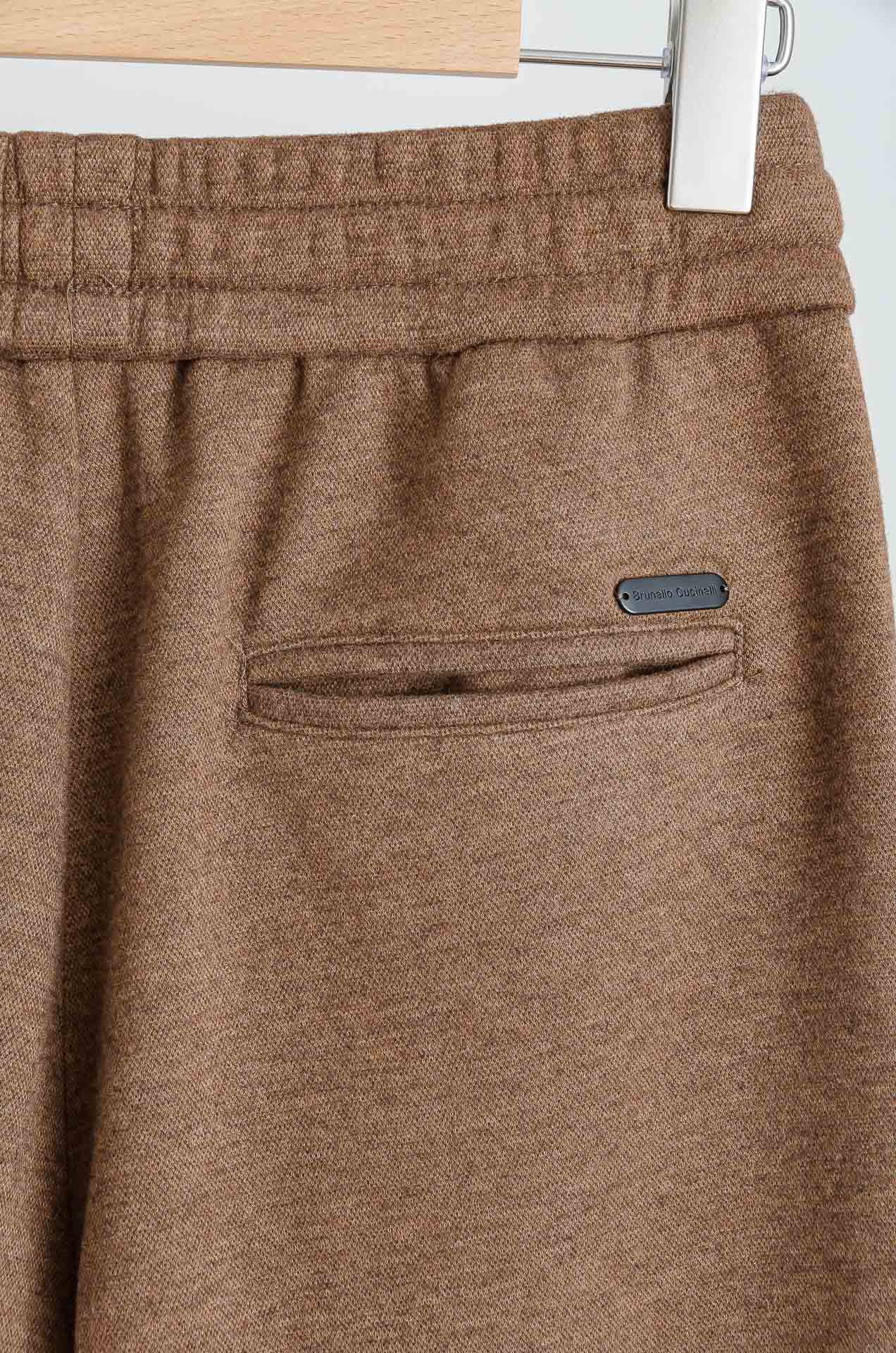 ☀️☀️Brun*ello Cucin*elli 2025FW 松紧腰羊毛混纺休闲裤#适度量感的微廓版型