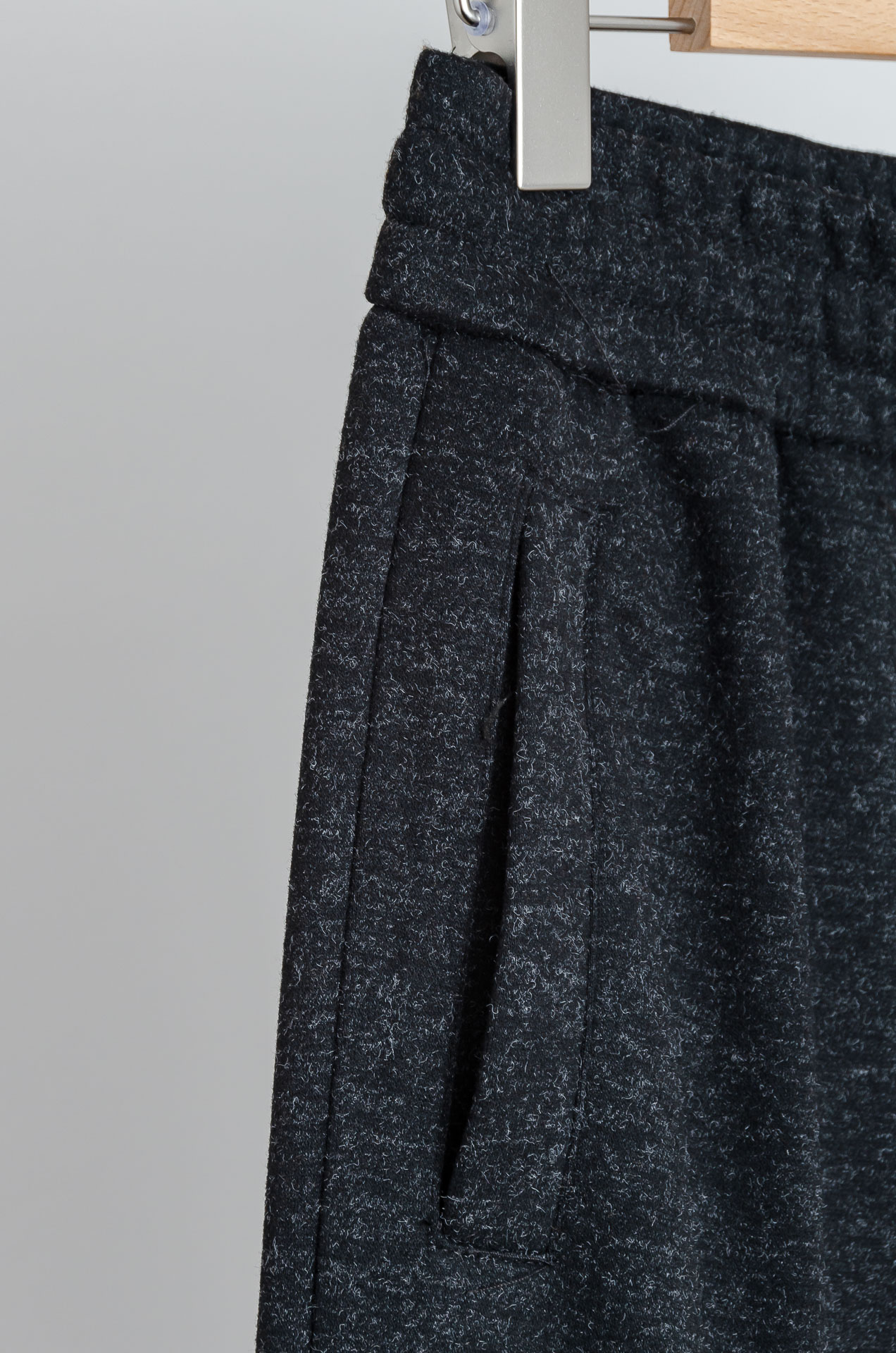 ☀️☀️Brun*ello Cucin*elli 2025FW 松紧腰羊毛混纺休闲裤#适度量感的微廓版型