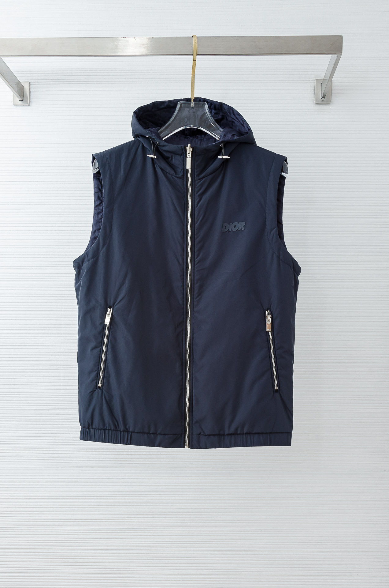 D/ior迪/奥 2025FW 【双面穿】秋冬最新连帽设计男士休闲马甲夹克外套#上身十分的舒适，质感超级