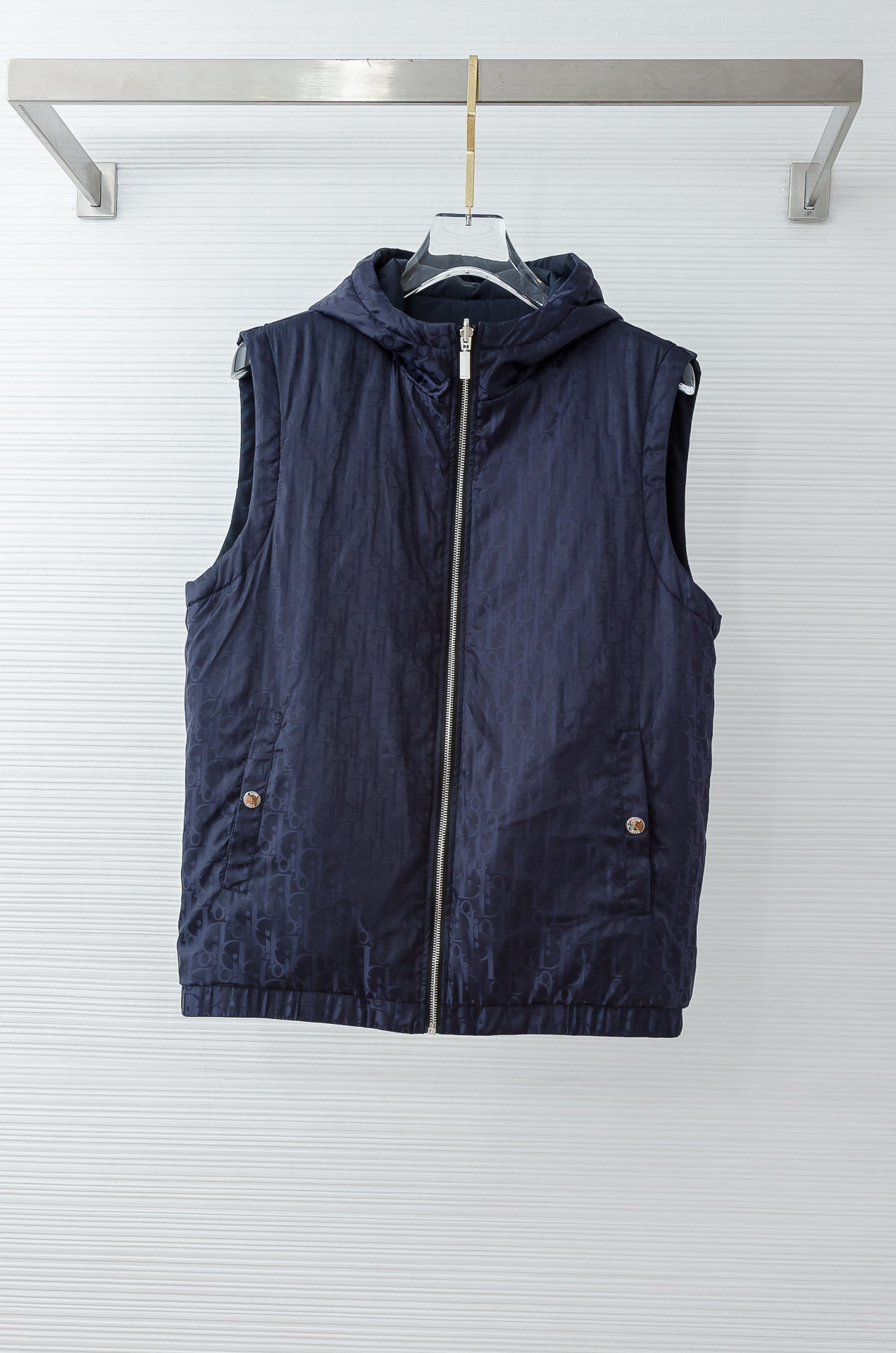 D/ior迪/奥 2025FW 【双面穿】秋冬最新连帽设计男士休闲马甲夹克外套#上身十分的舒适，质感超级