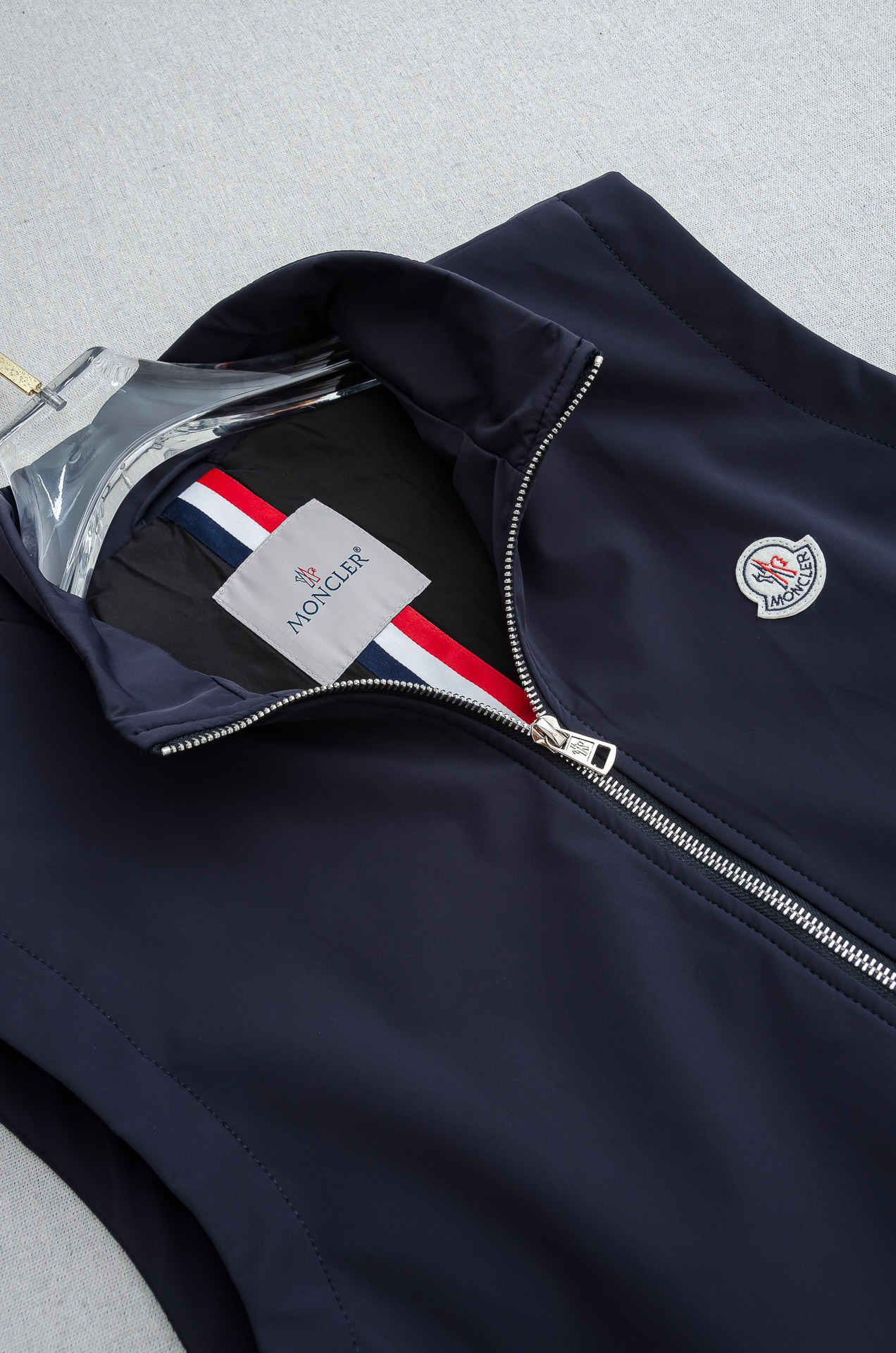 MONCL/ ER.蒙口2025FW 秋冬最新立领设计男士休闲马甲夹克外套#上身十分的舒适，质感超级的细