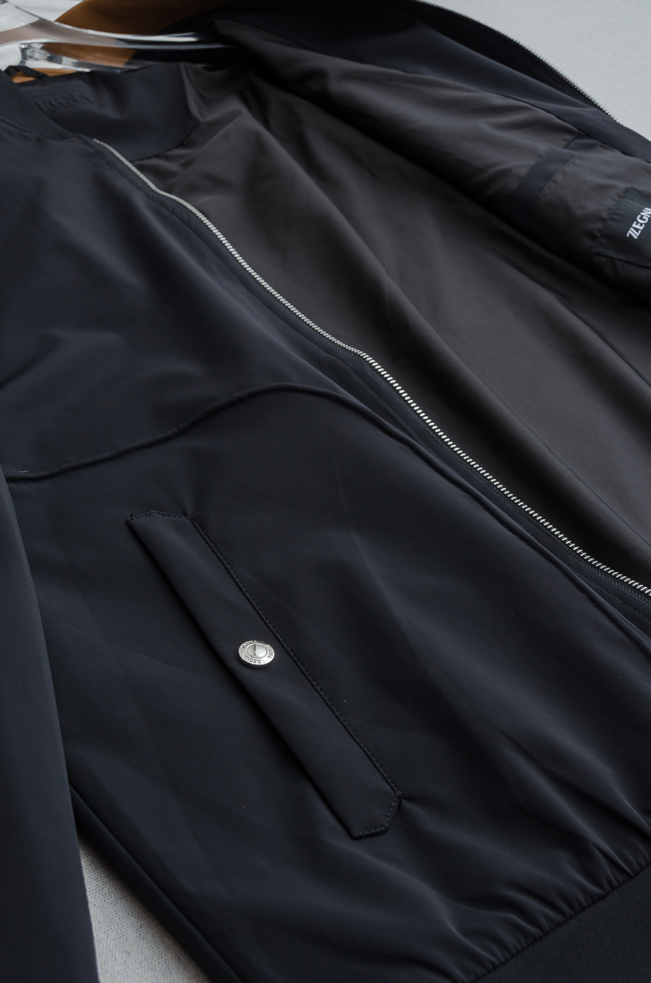 🌾杰尼/亚ze#gna2026Fw最新男士休闲夹克外套#上身十分的舒适，质感超级的细腻且柔软！休闲商务都