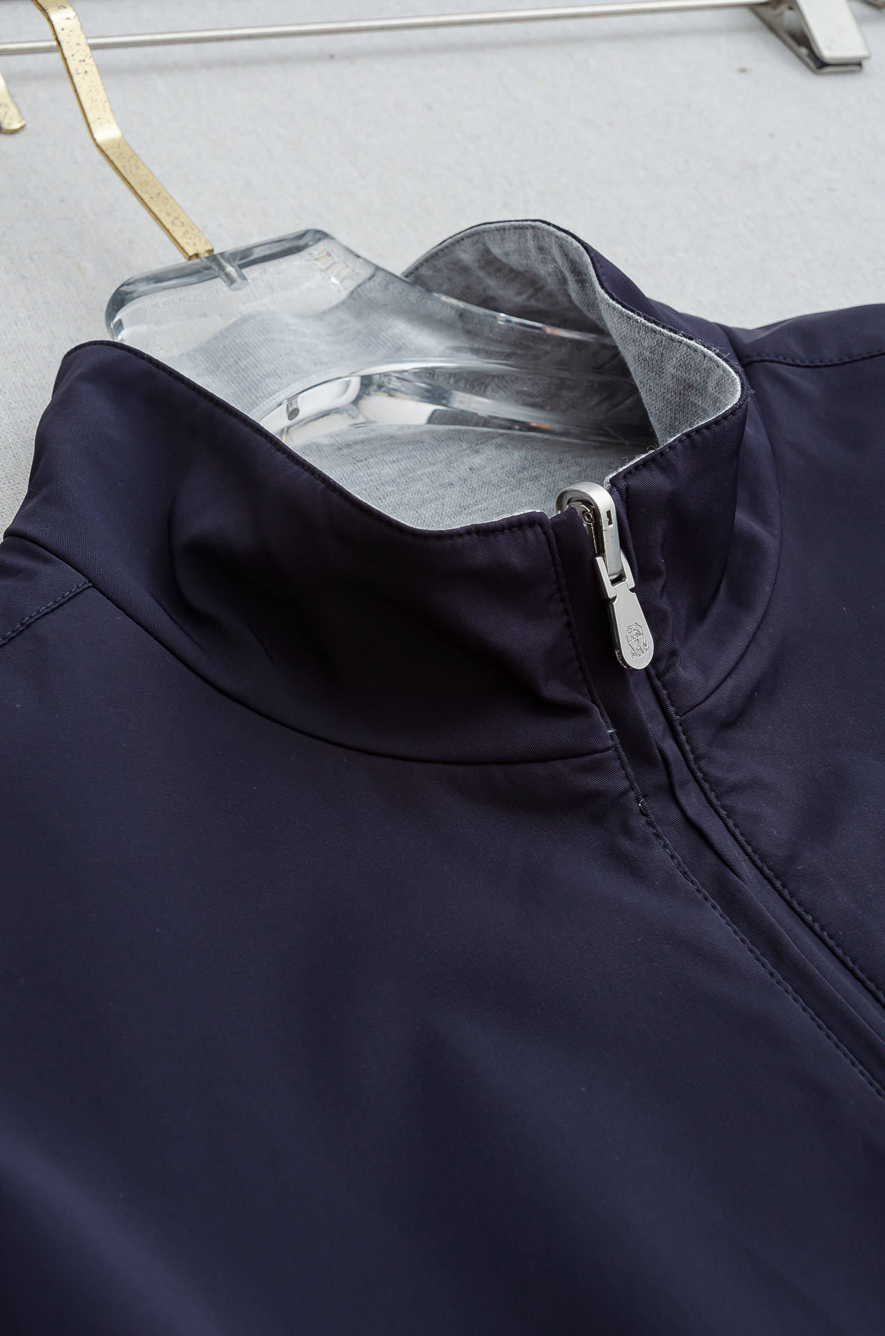 BC 双面设计A面羊毛+羊绒B面高支高密定织三防面料呈现不同质感风格！双面穿立领夹克外套#采用双面料打造