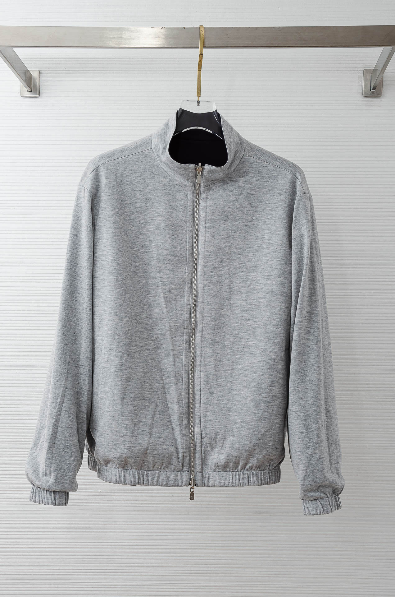 BC 双面设计A面羊毛+羊绒B面高支高密定织三防面料呈现不同质感风格！双面穿立领夹克外套#采用双面料打造