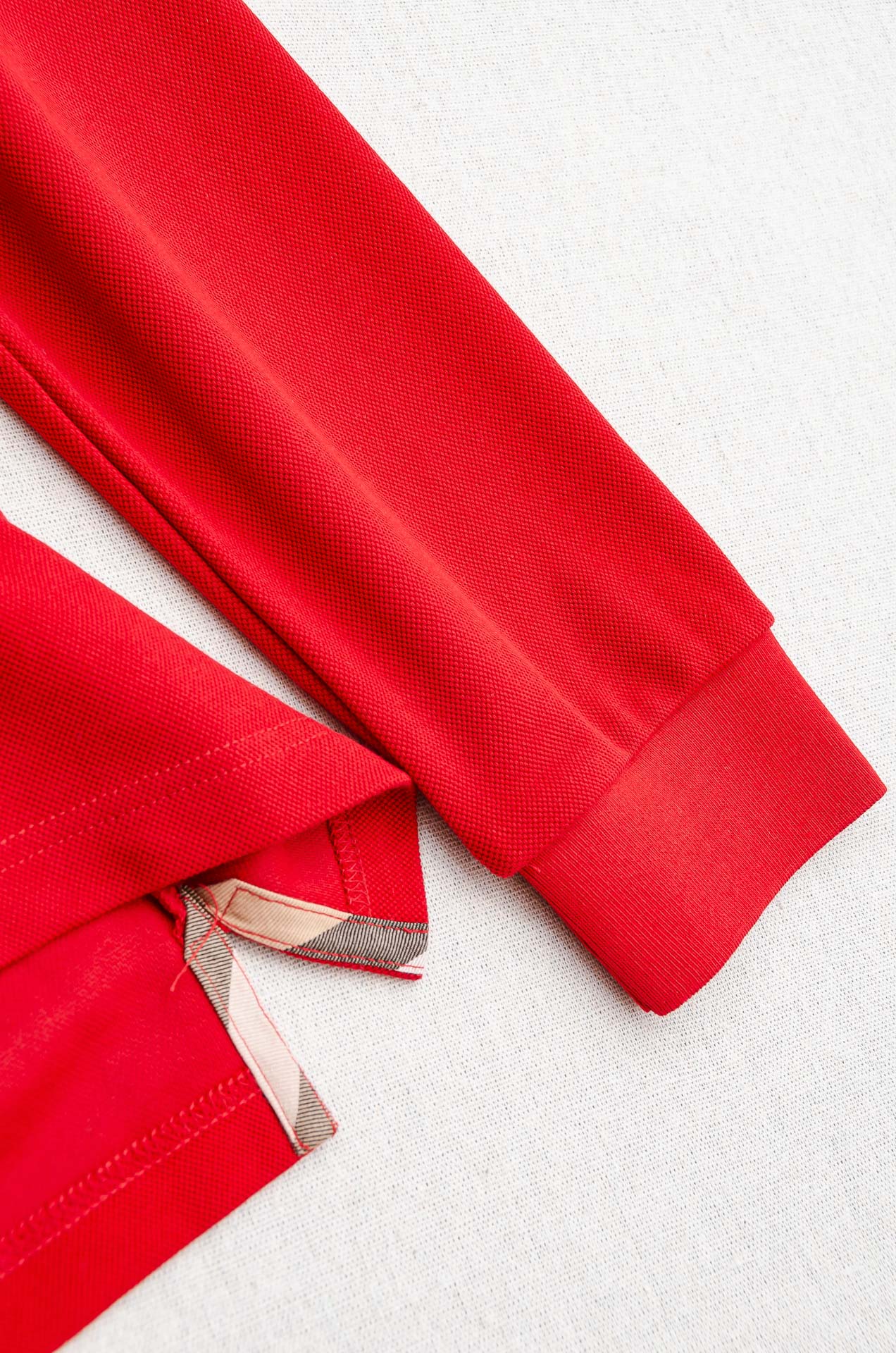 BURB#ERRY 巴宝/莉2025FW新品 轻奢男士翻领长袖T恤衫#精选客供进口100%棉采用高密度工