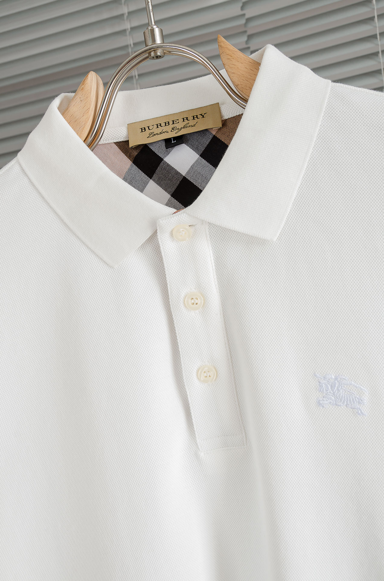 BURBE#RRY巴宝莉2026FW新品 轻奢男士翻领长袖T恤衫#精选客供进口100%棉采用高密度工艺打