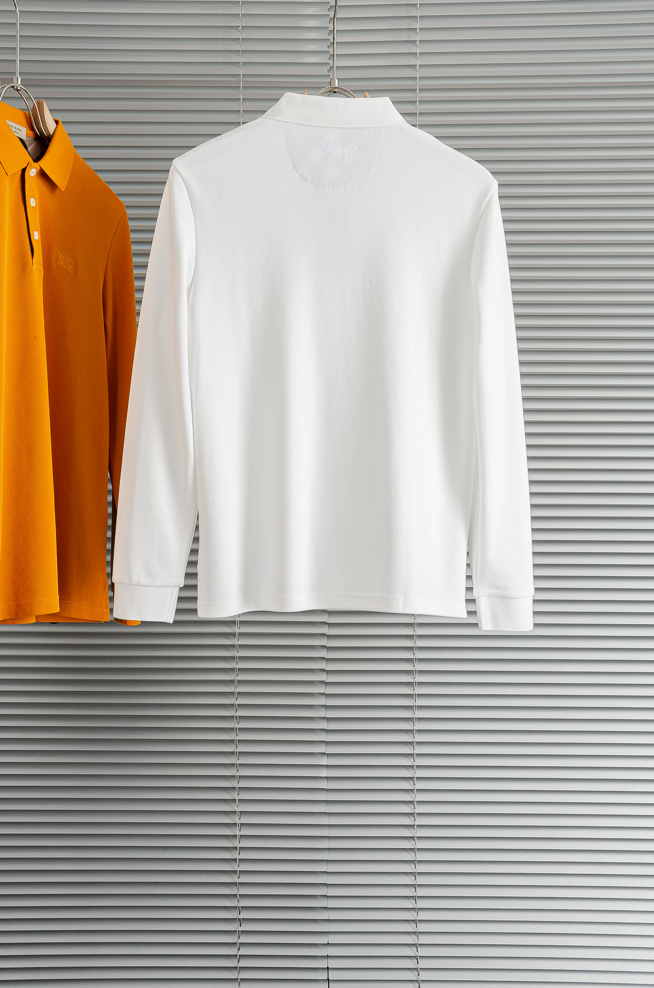 BURBE#RRY巴宝莉2026FW新品 轻奢男士翻领长袖T恤衫#精选客供进口100%棉采用高密度工艺打