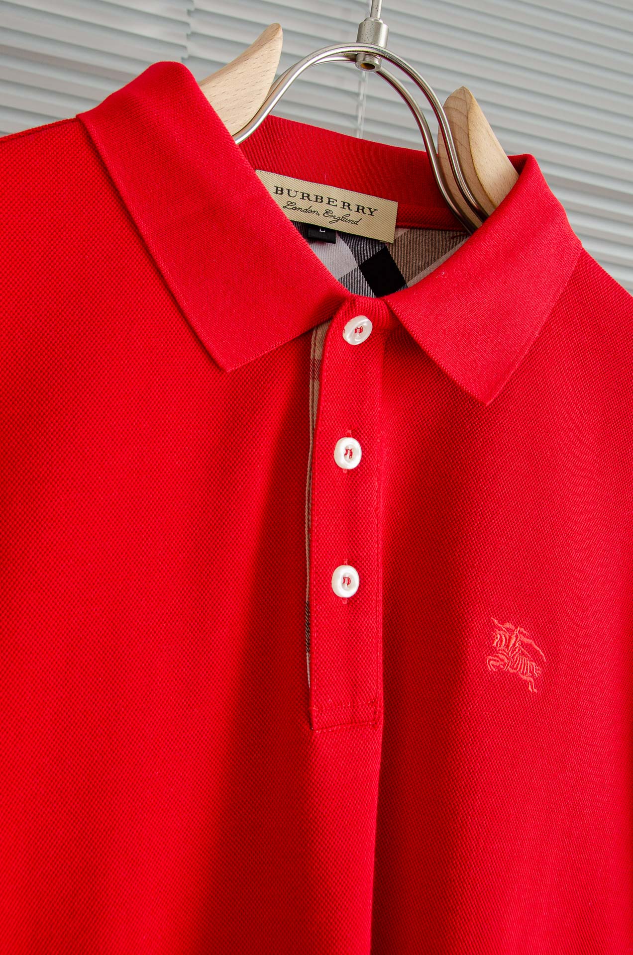 BURBE#RRY巴宝莉2026FW新品 轻奢男士翻领长袖T恤衫#精选客供进口100%棉采用高密度工艺打