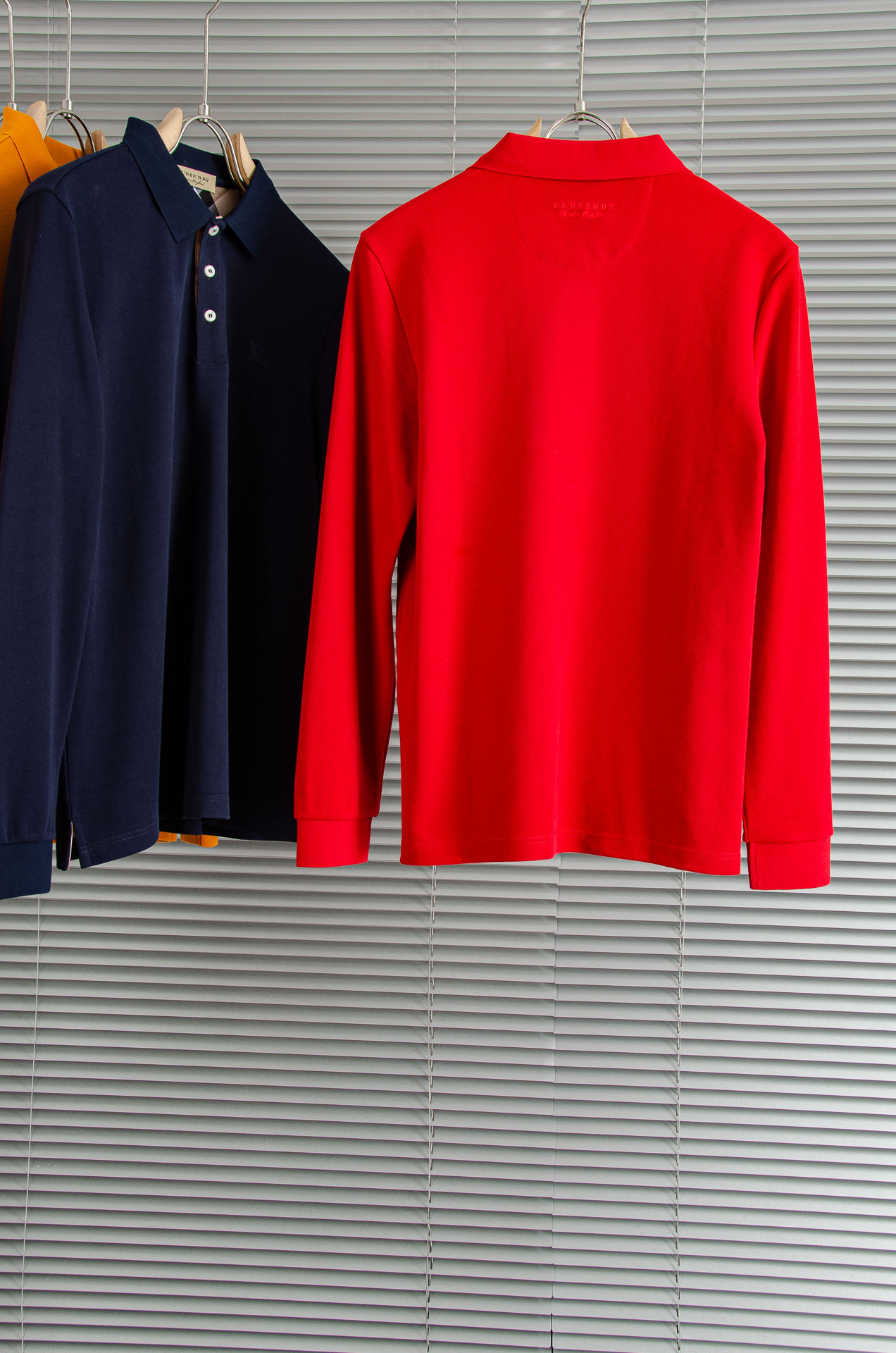 BURBE#RRY巴宝莉2026FW新品 轻奢男士翻领长袖T恤衫#精选客供进口100%棉采用高密度工艺打