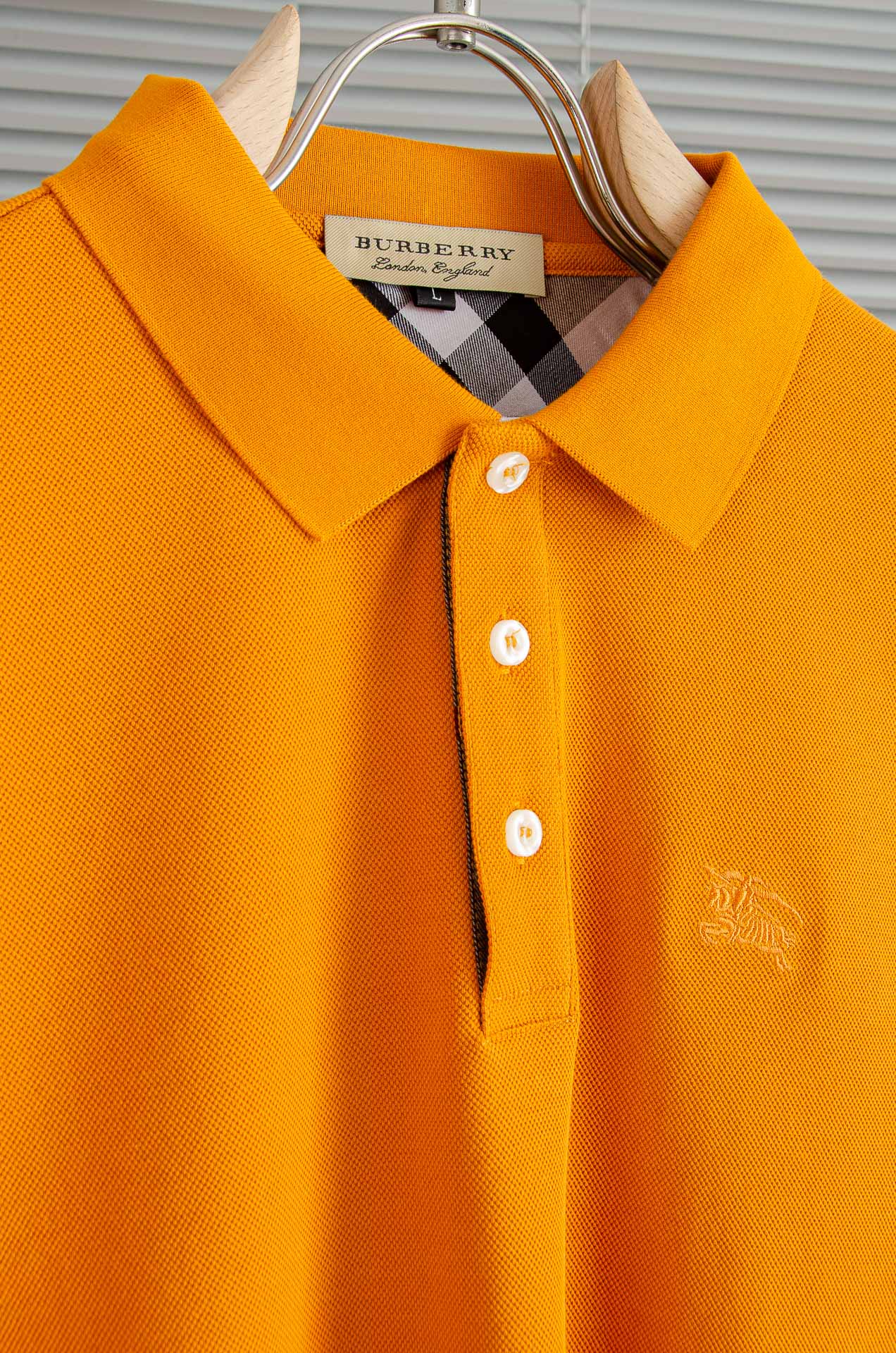 BURBE#RRY巴宝莉2026FW新品 轻奢男士翻领长袖T恤衫#精选客供进口100%棉采用高密度工艺打