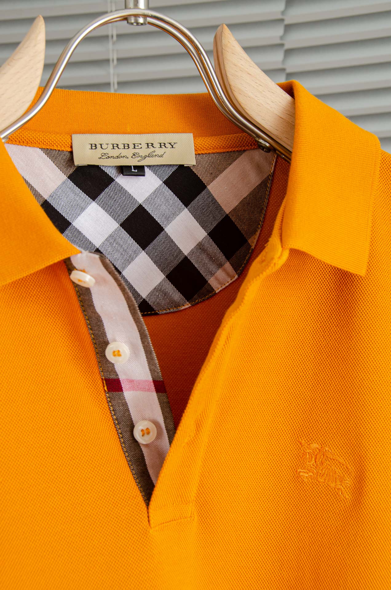 BURBE#RRY巴宝莉2026FW新品 轻奢男士翻领长袖T恤衫#精选客供进口100%棉采用高密度工艺打