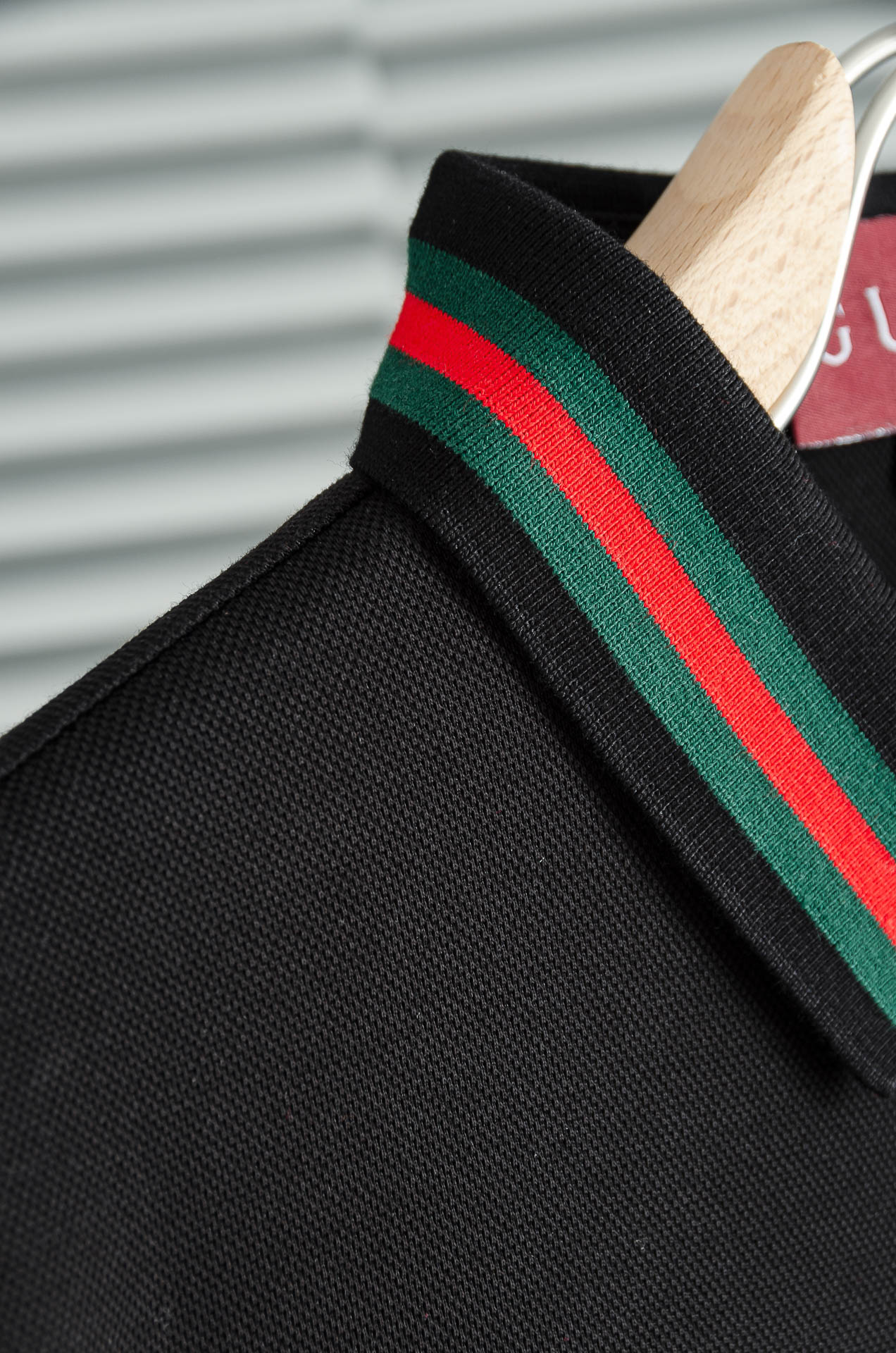 GU#CCI 2026FW新品 轻奢男士翻领长袖T恤衫#精选客供进口100%棉采用高密度工艺打造而成，手