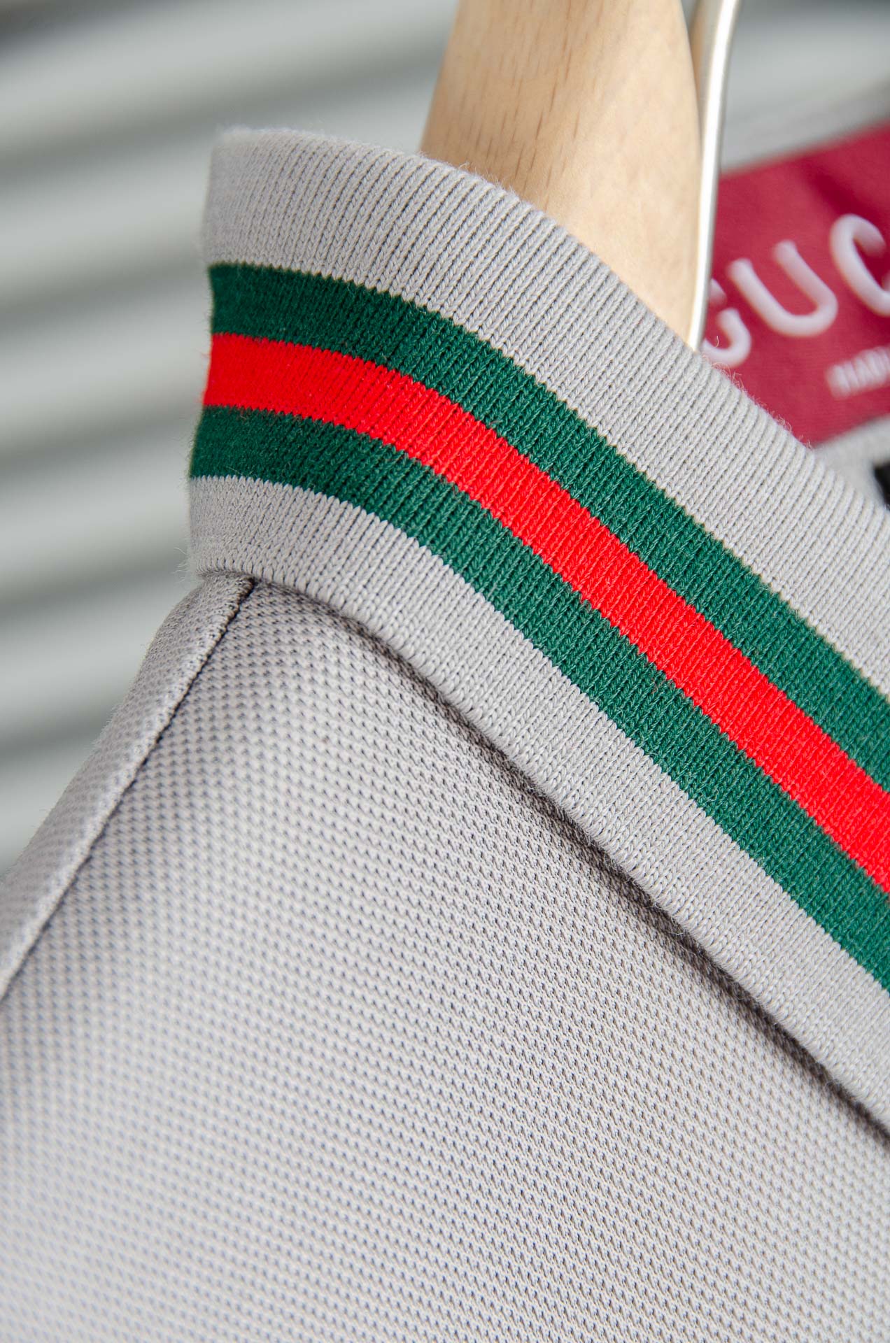 GU#CCI 2026FW新品 轻奢男士翻领长袖T恤衫#精选客供进口100%棉采用高密度工艺打造而成，手