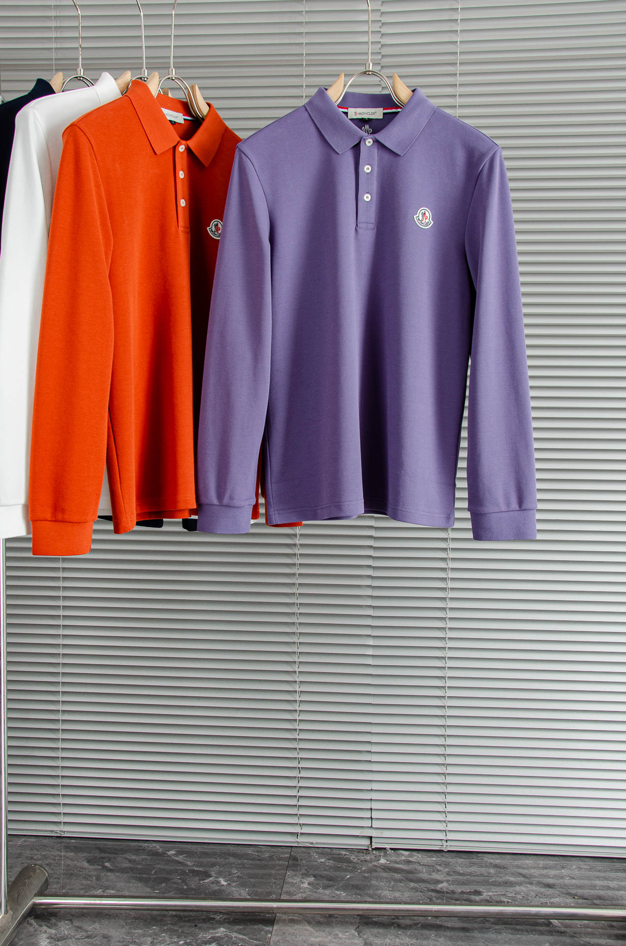 MCNC#LER 2026FW新品 轻奢男士翻领长袖T恤衫#精选客供进口100%棉采用高密度工艺打造而成