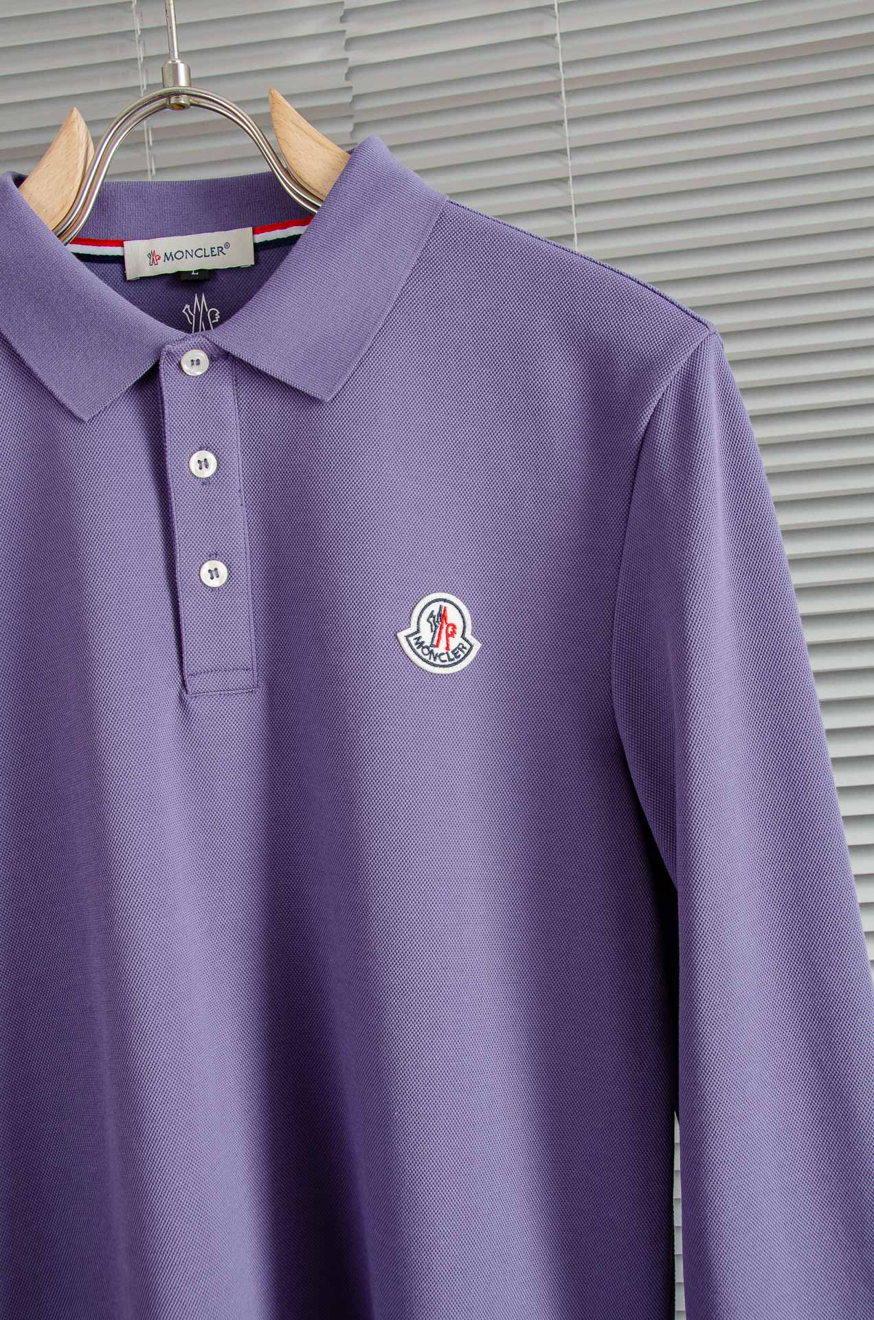 MCNC#LER 2026FW新品 轻奢男士翻领长袖T恤衫#精选客供进口100%棉采用高密度工艺打造而成