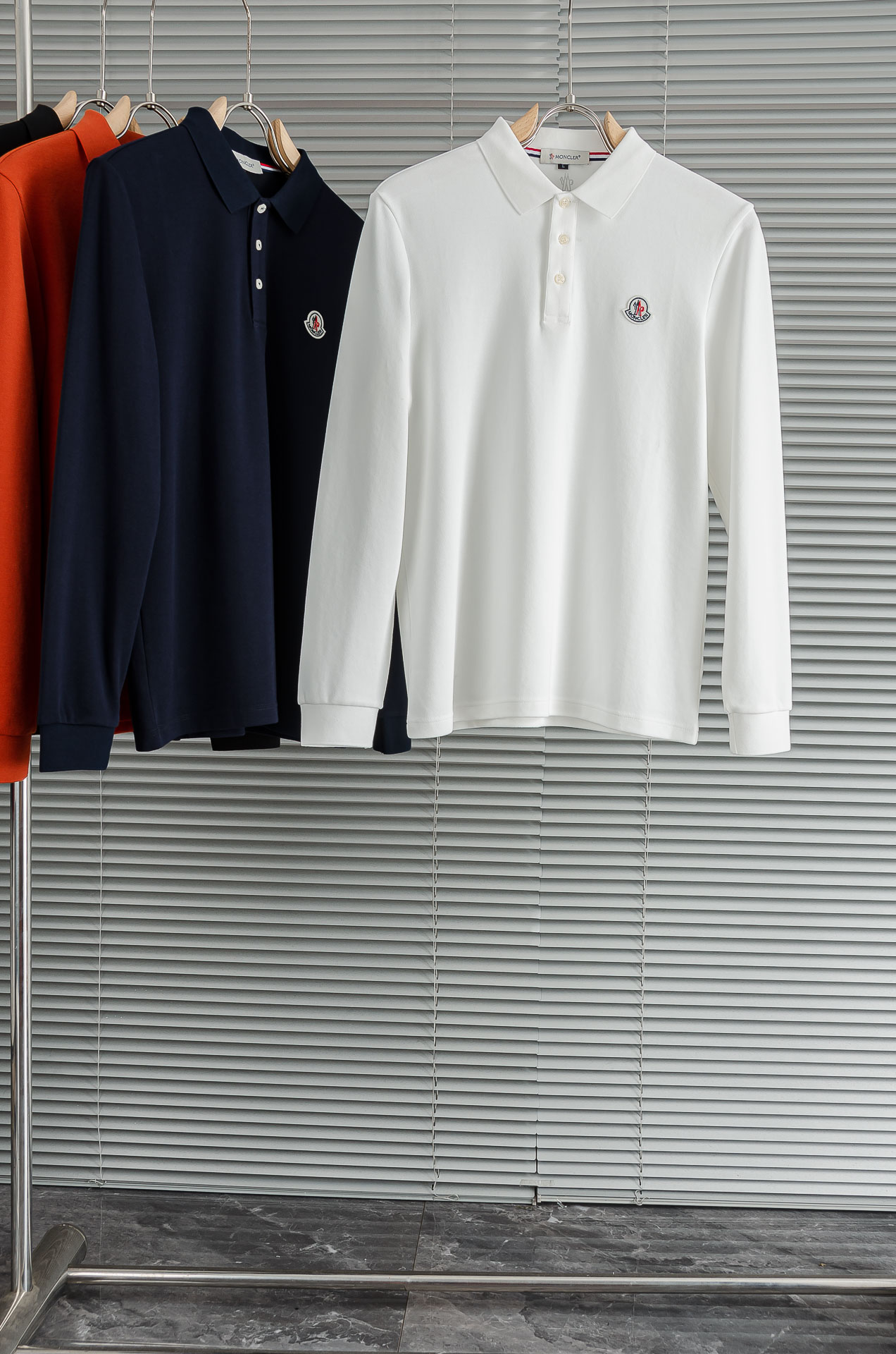 MCNC#LER 2026FW新品 轻奢男士翻领长袖T恤衫#精选客供进口100%棉采用高密度工艺打造而成