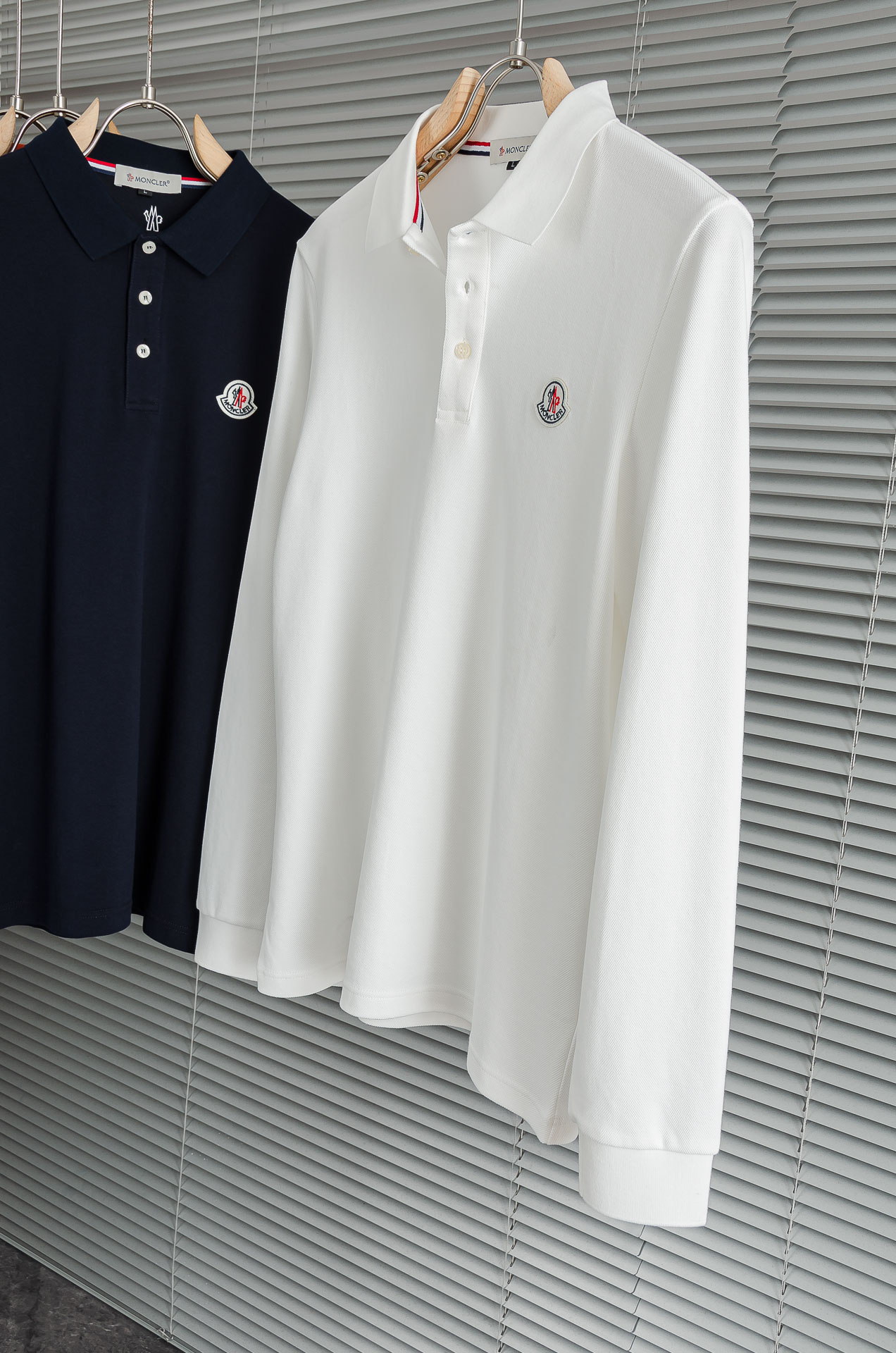 MCNC#LER 2026FW新品 轻奢男士翻领长袖T恤衫#精选客供进口100%棉采用高密度工艺打造而成