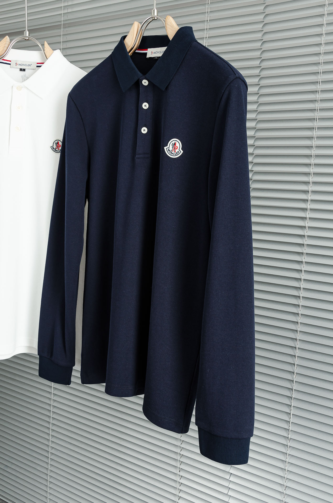 MCNC#LER 2026FW新品 轻奢男士翻领长袖T恤衫#精选客供进口100%棉采用高密度工艺打造而成