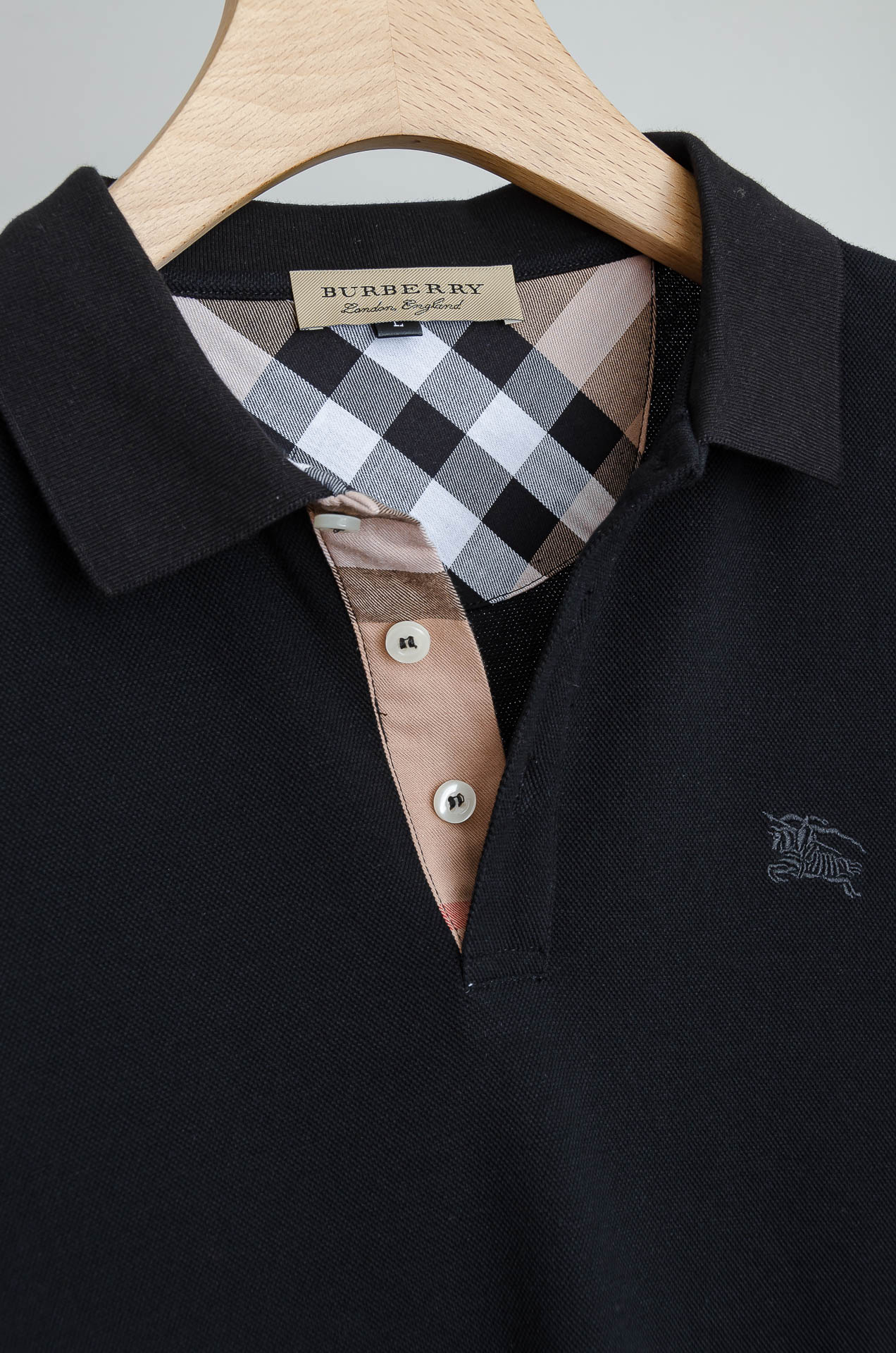 ☀️☀️BURBER*RY巴/宝莉26FW新品 轻奢男士翻领长袖T恤衫#精选客供进口100%棉采用高密度