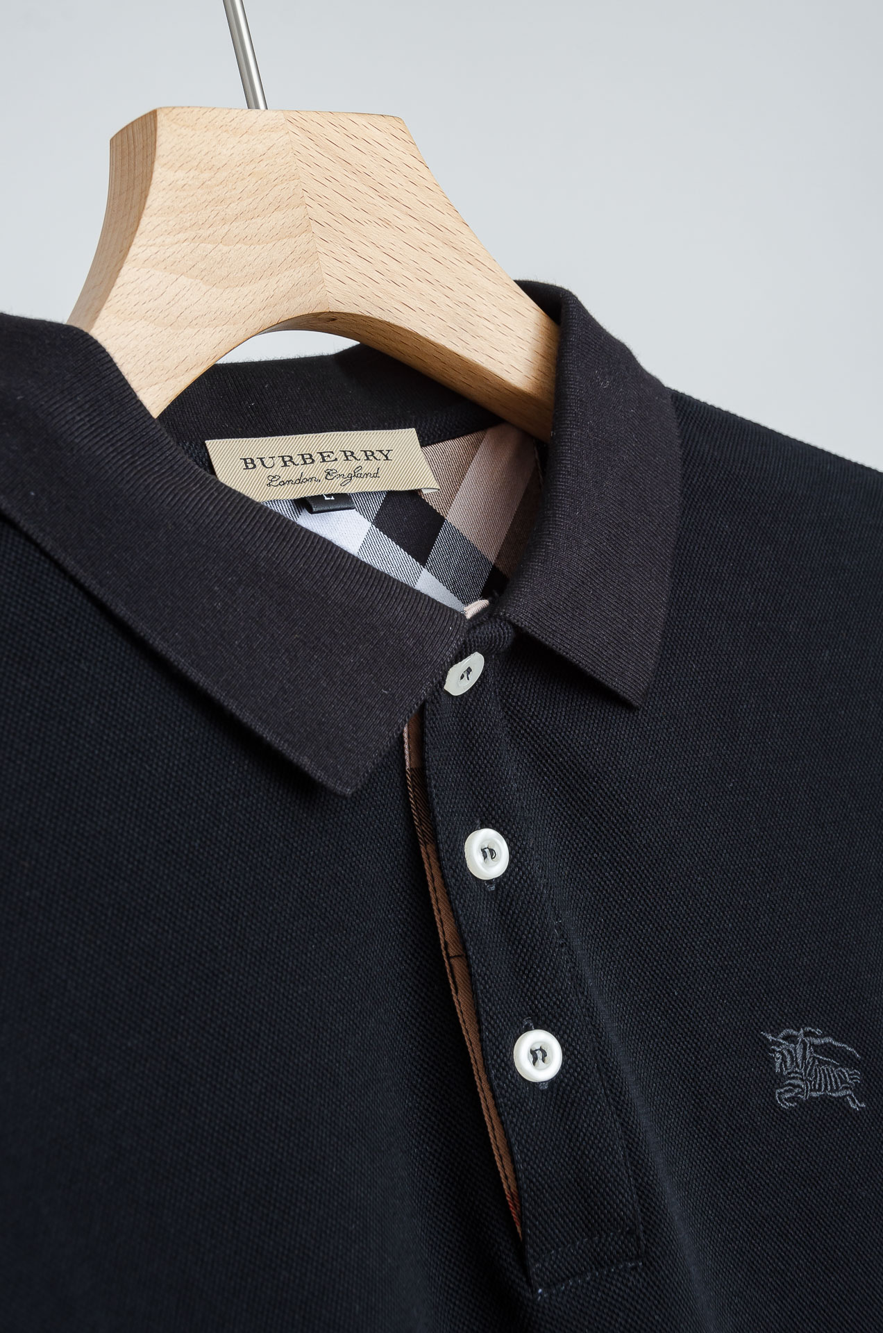 ☀️☀️BURBER*RY巴/宝莉26FW新品 轻奢男士翻领长袖T恤衫#精选客供进口100%棉采用高密度