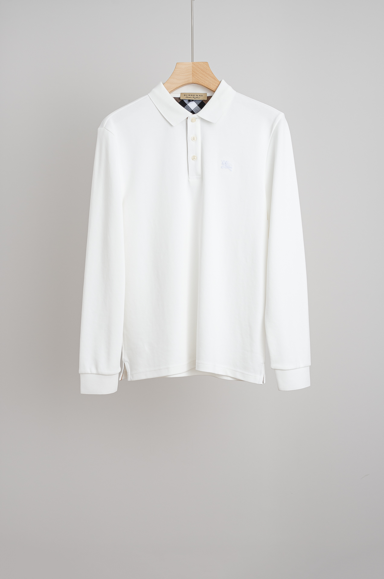 ☀️☀️BURBER*RY巴/宝莉26FW新品 轻奢男士翻领长袖T恤衫#精选客供进口100%棉采用高密度