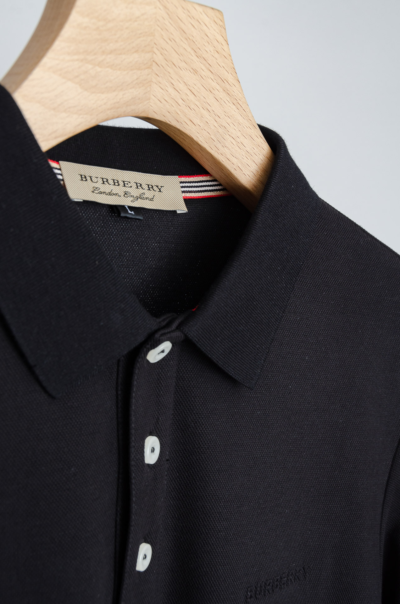 ☀️☀️ BURB*ERRY 巴宝/莉2025FW新品 轻奢男士翻领长袖T恤衫#精选客供进口100%棉采