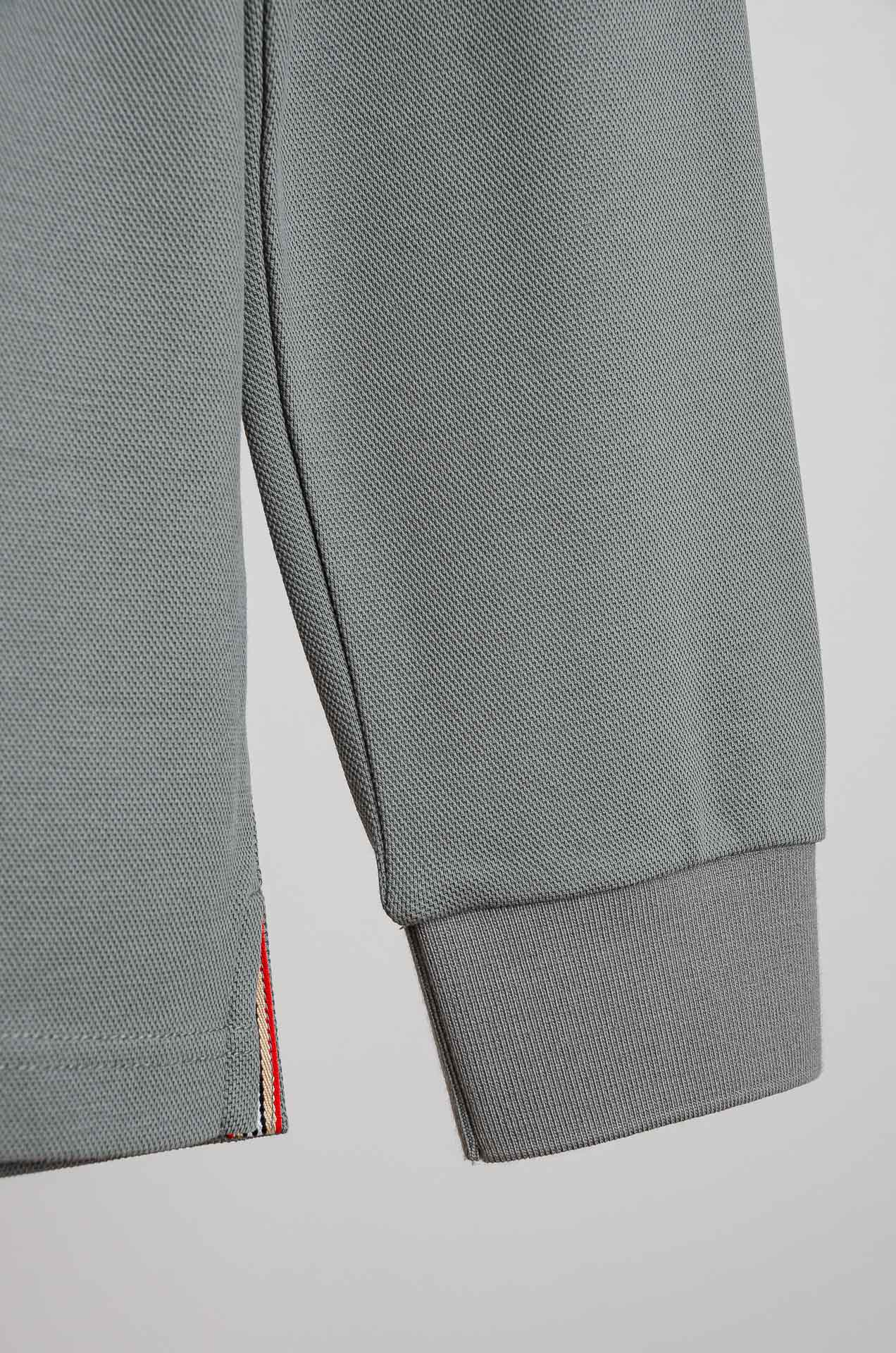 ☀️☀️ BURB*ERRY 巴宝/莉2025FW新品 轻奢男士翻领长袖T恤衫#精选客供进口100%棉采