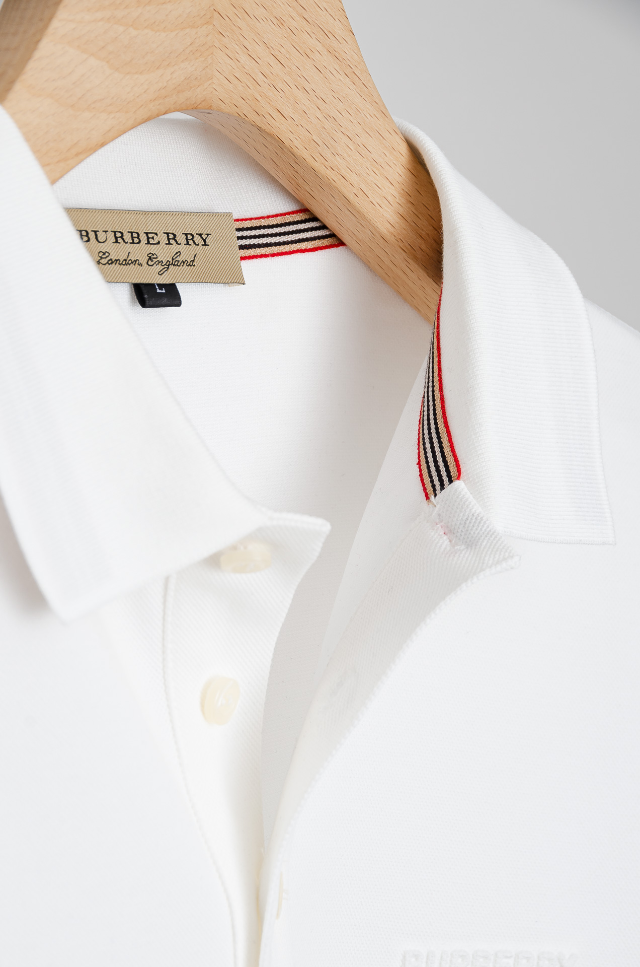 ☀️☀️ BURB*ERRY 巴宝/莉2025FW新品 轻奢男士翻领长袖T恤衫#精选客供进口100%棉采