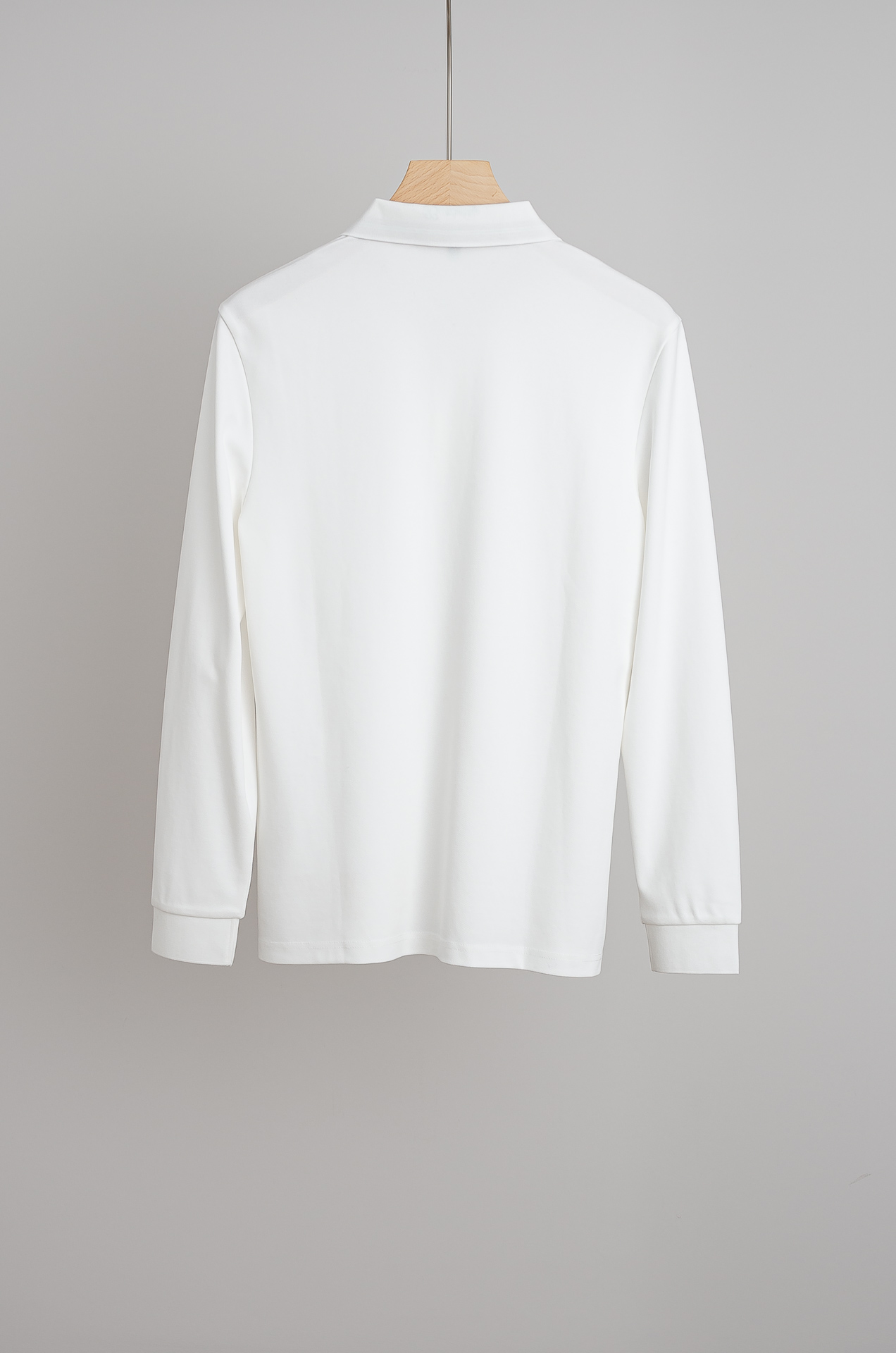 ☀️☀️ BURB*ERRY 巴宝/莉2025FW新品 轻奢男士翻领长袖T恤衫#精选客供进口100%棉采