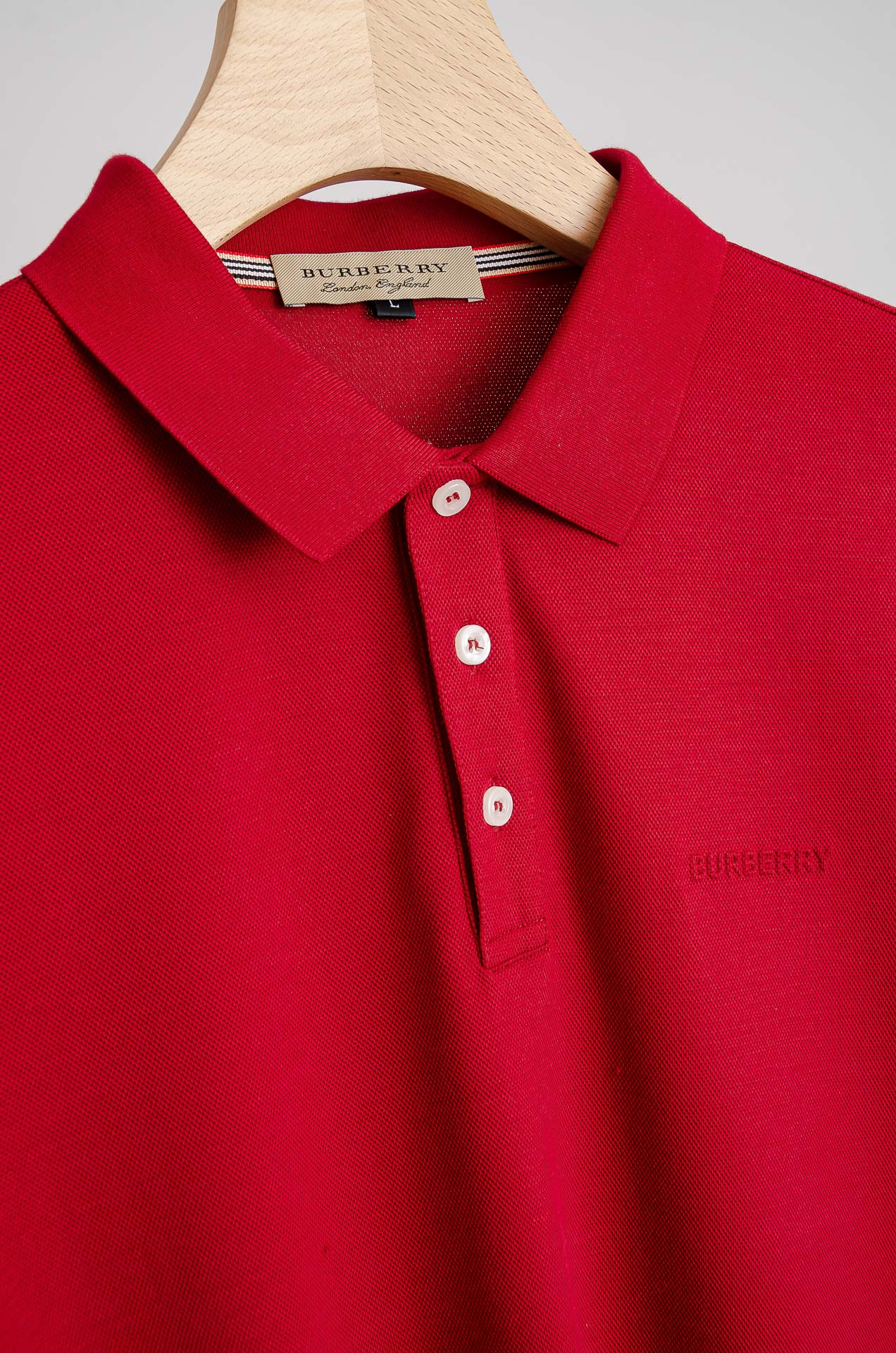 ☀️☀️ BURB*ERRY 巴宝/莉2025FW新品 轻奢男士翻领长袖T恤衫#精选客供进口100%棉采