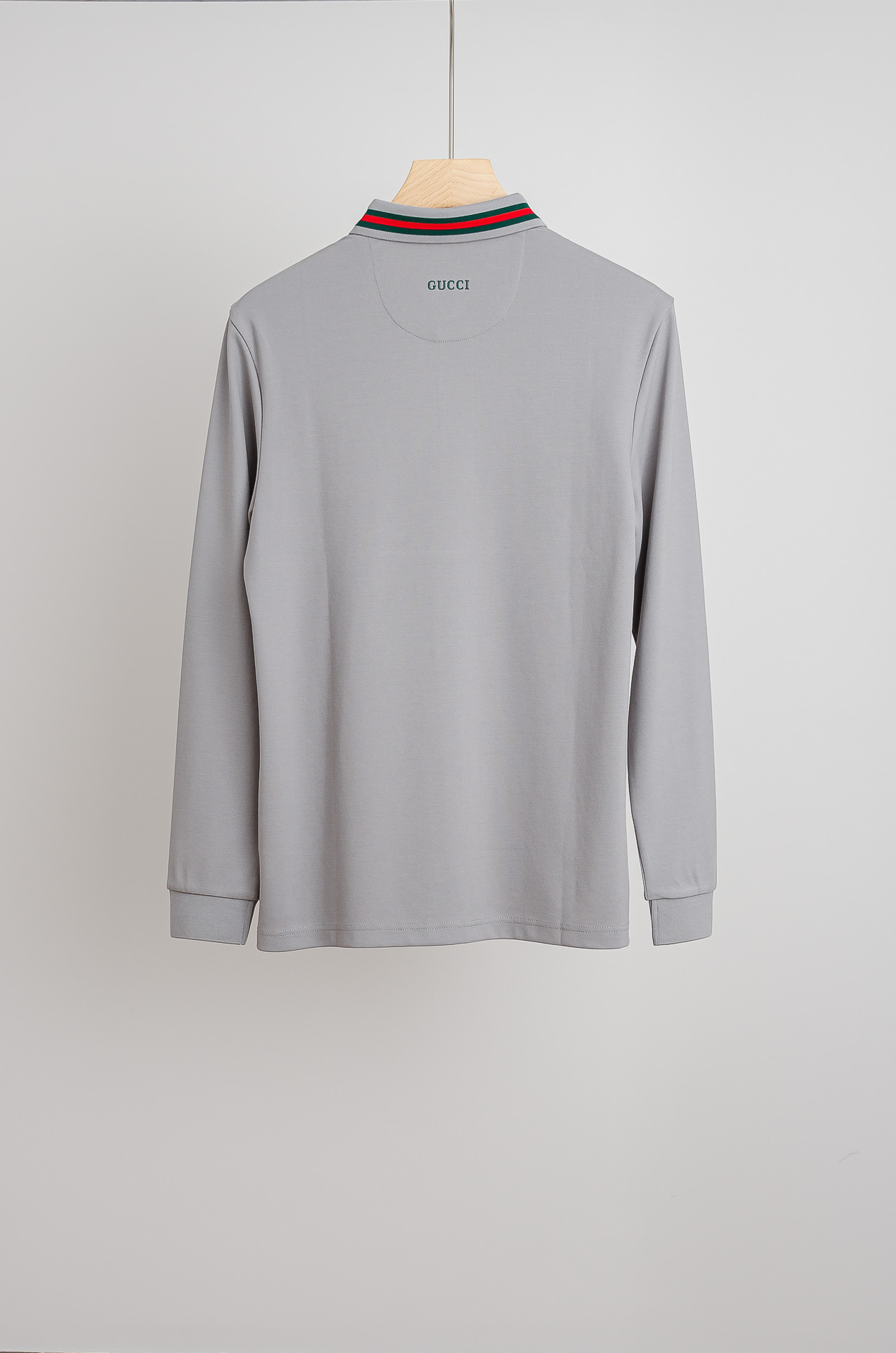 ☀️☀️ GU#CCI 26FW新品 轻奢男士翻领长袖T恤衫#精选客供进口100%棉采用高密度工艺打造而