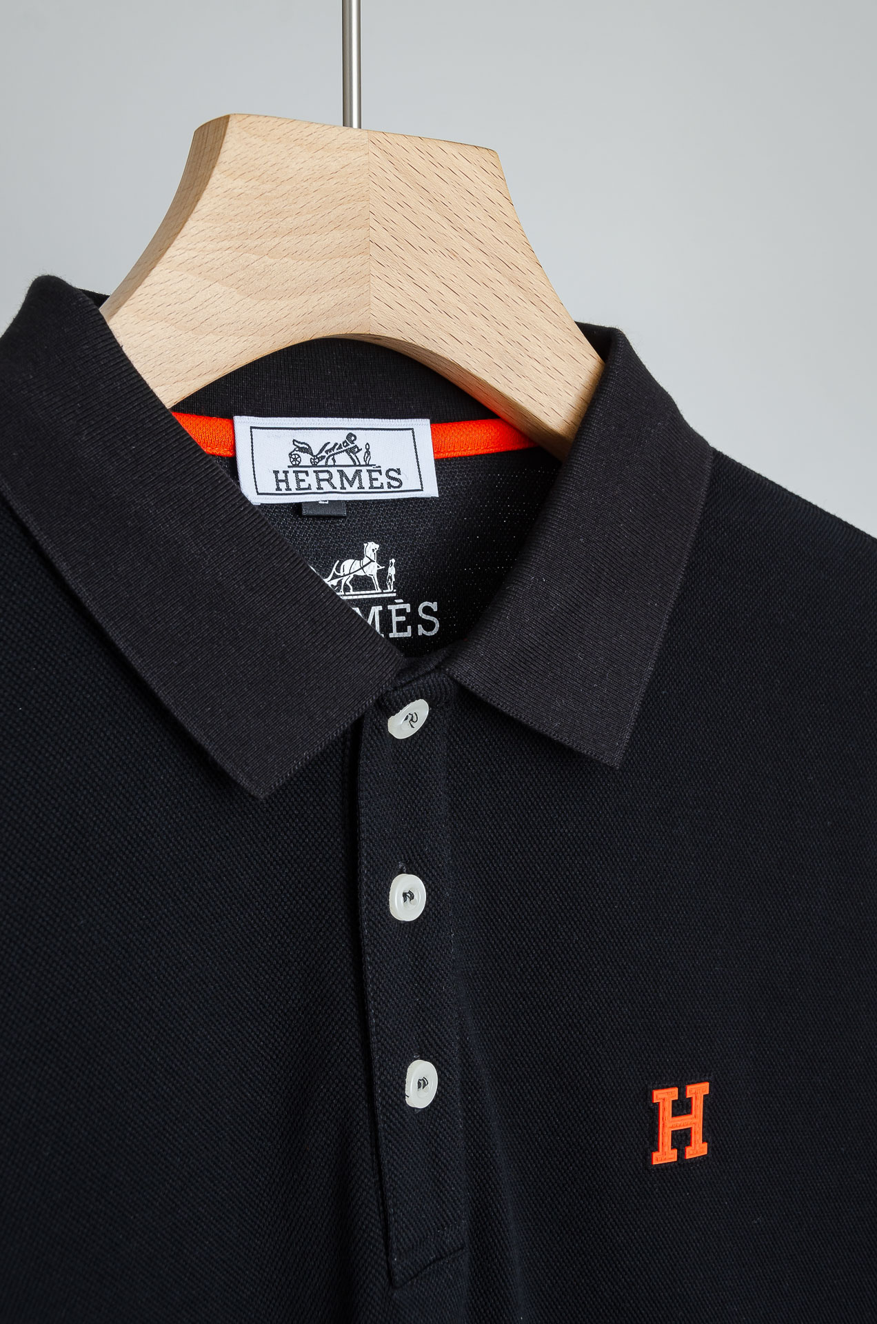 ☀️☀️ HER*MES 爱马/仕2025FW新品 轻奢男士翻领长袖T恤衫#精选客供进口100%棉采用高