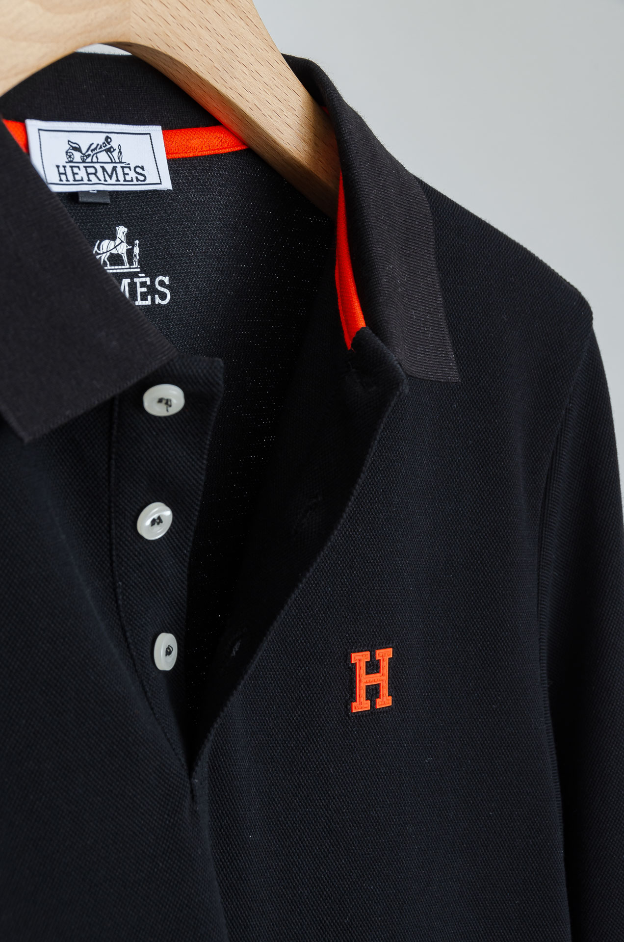 ☀️☀️ HER*MES 爱马/仕2025FW新品 轻奢男士翻领长袖T恤衫#精选客供进口100%棉采用高