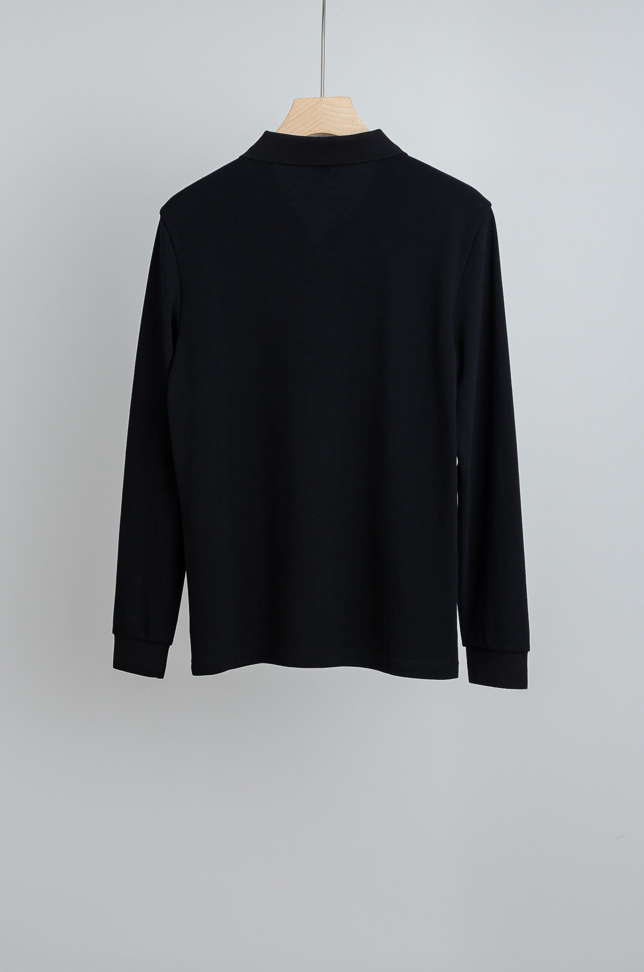 ☀️☀️ MONC#LER 蒙/口 2025FW新品 轻奢男士翻领长袖T恤衫#精选客供进口100%棉采用