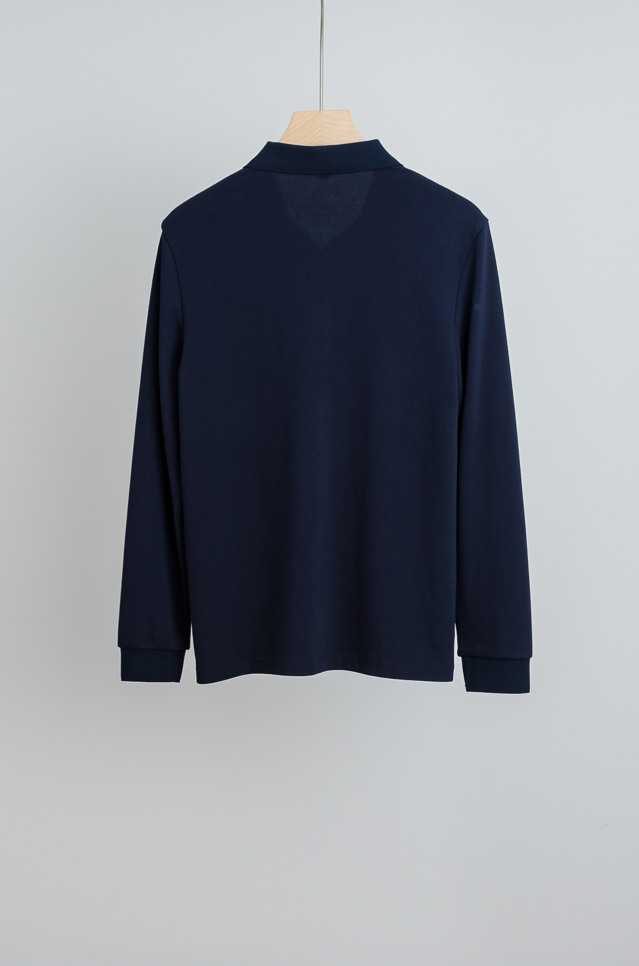 ☀️☀️ MONC#LER 蒙/口 2025FW新品 轻奢男士翻领长袖T恤衫#精选客供进口100%棉采用