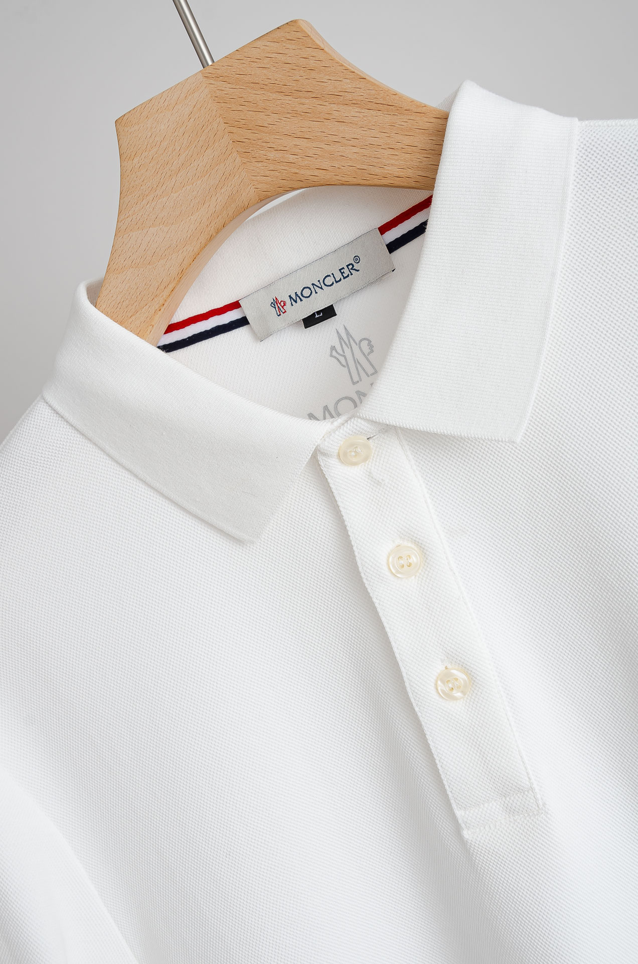 ☀️☀️ MONC#LER 蒙/口 2025FW新品 轻奢男士翻领长袖T恤衫#精选客供进口100%棉采用